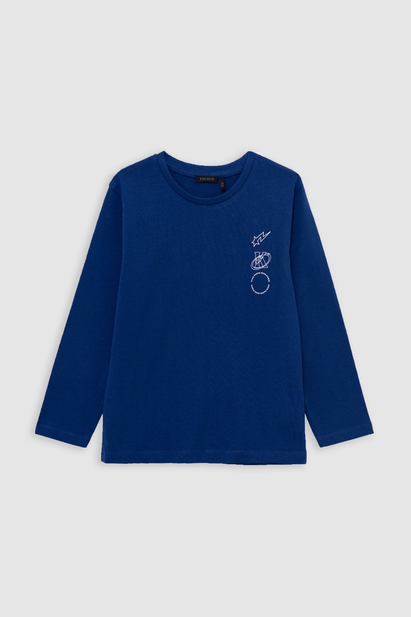 BOY'S BLUE ORGANIC COTTON T-SHIRT, K-COMET LOGO ON BACK 1