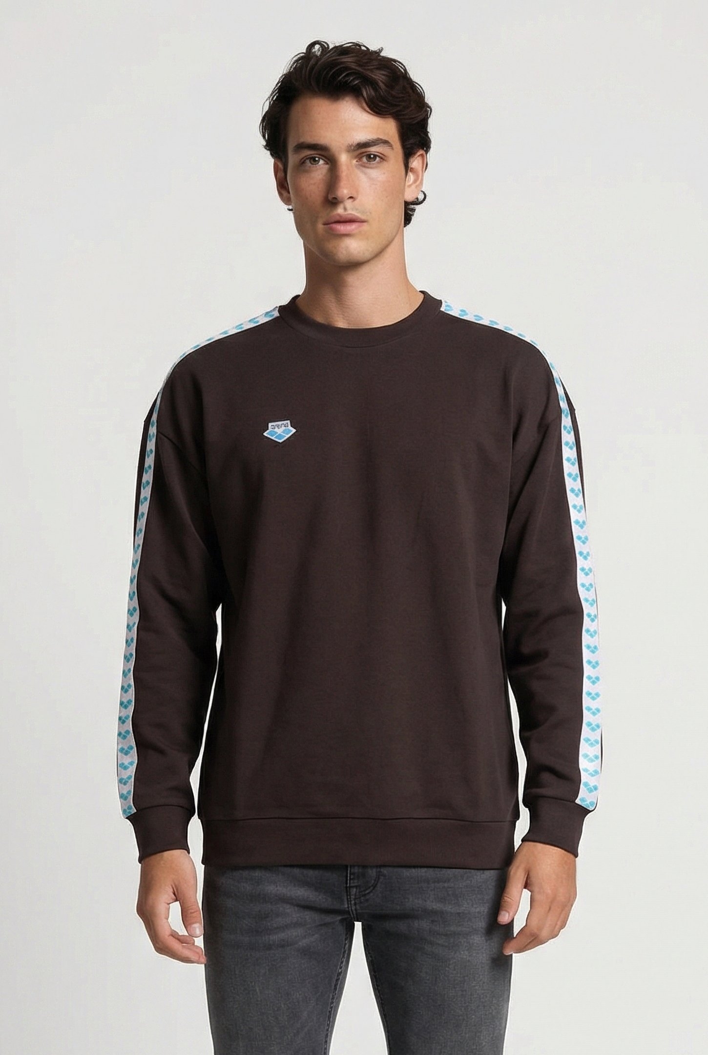 UNISEX SWEAT TEAM OVERSIZE ESPRESSO WHITE MINT 2