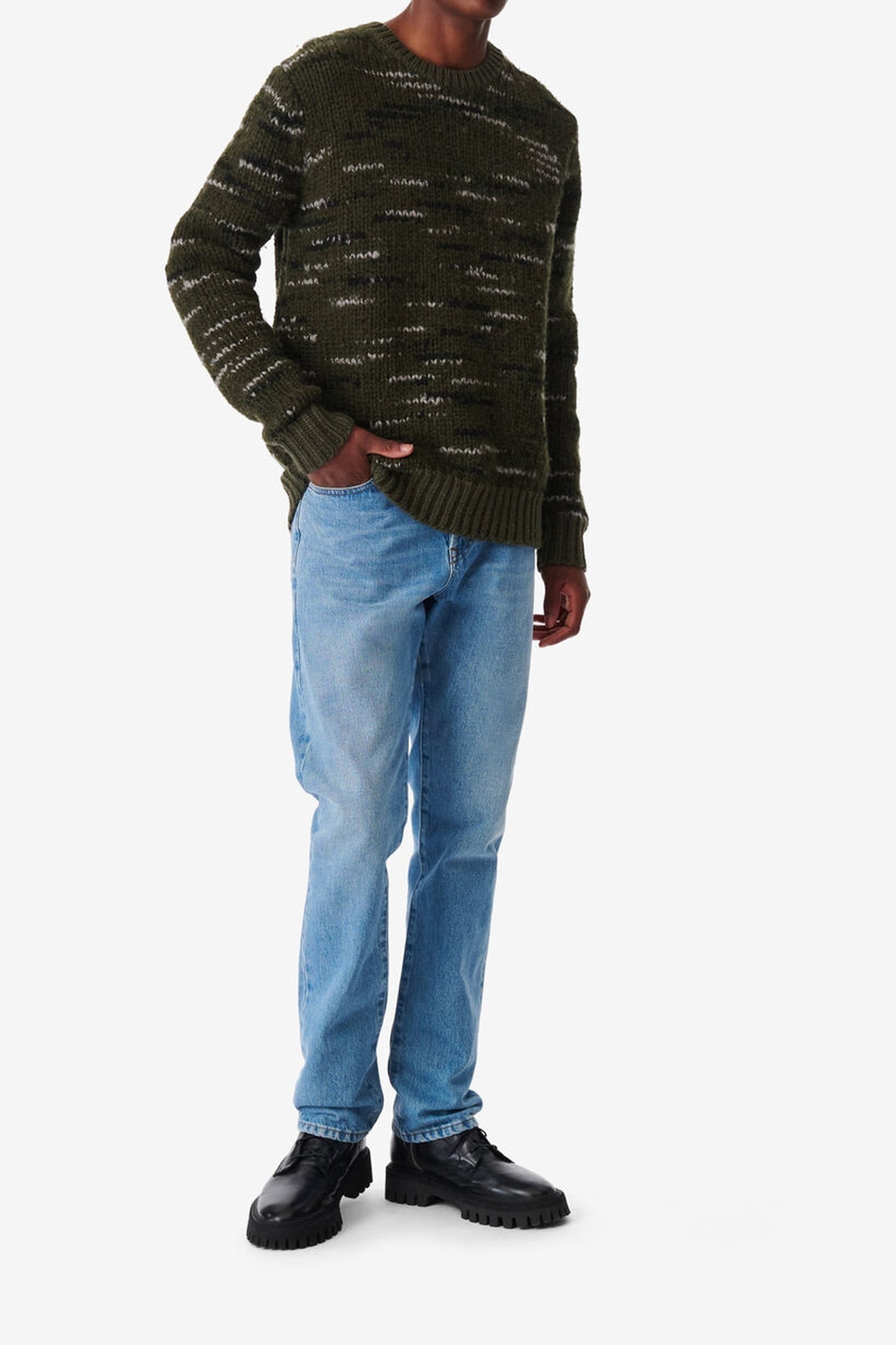 BAPO PULLOVER KHAKI/BLACK 2