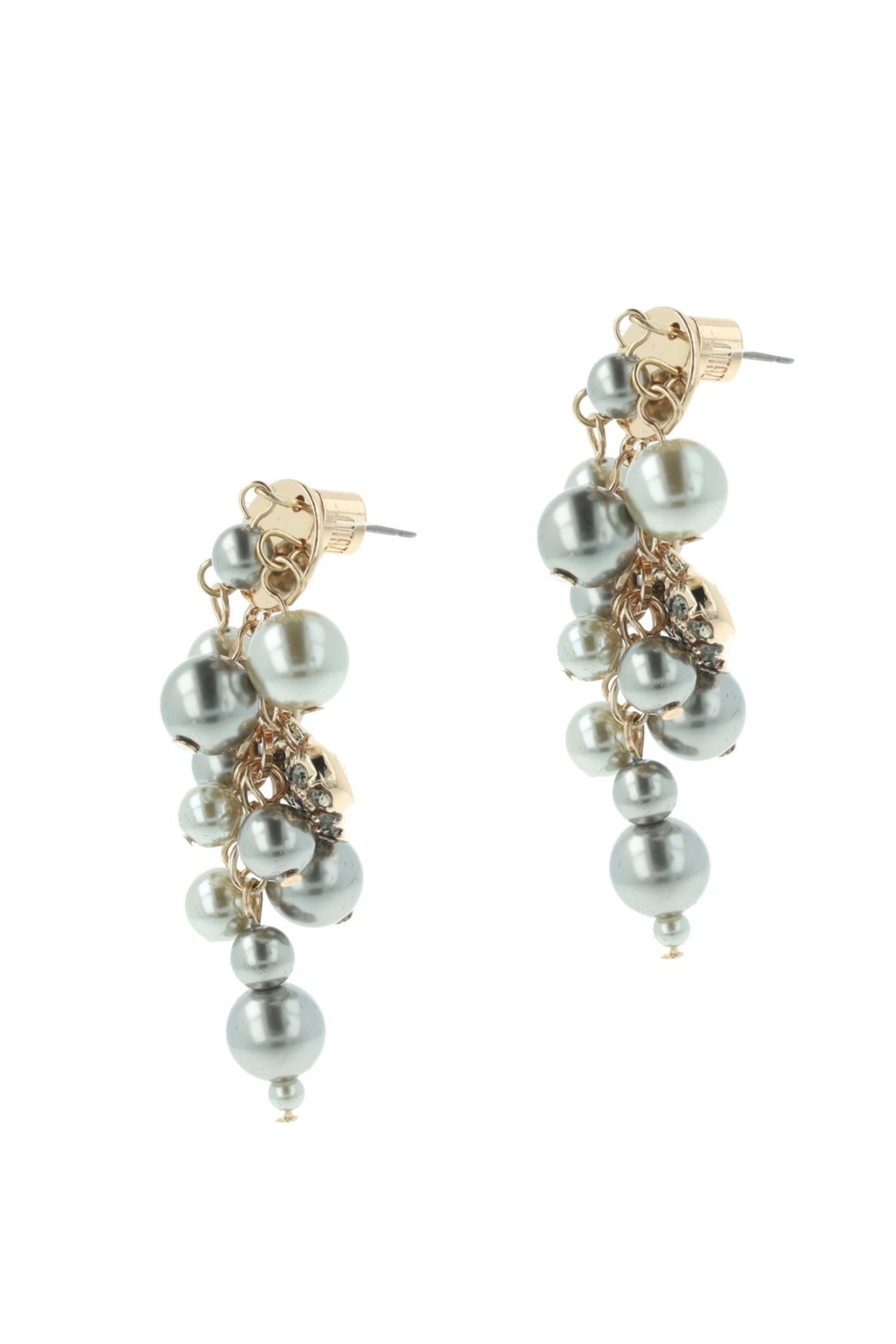 ULTIMATE PEARL EARHANGERS GREY 3