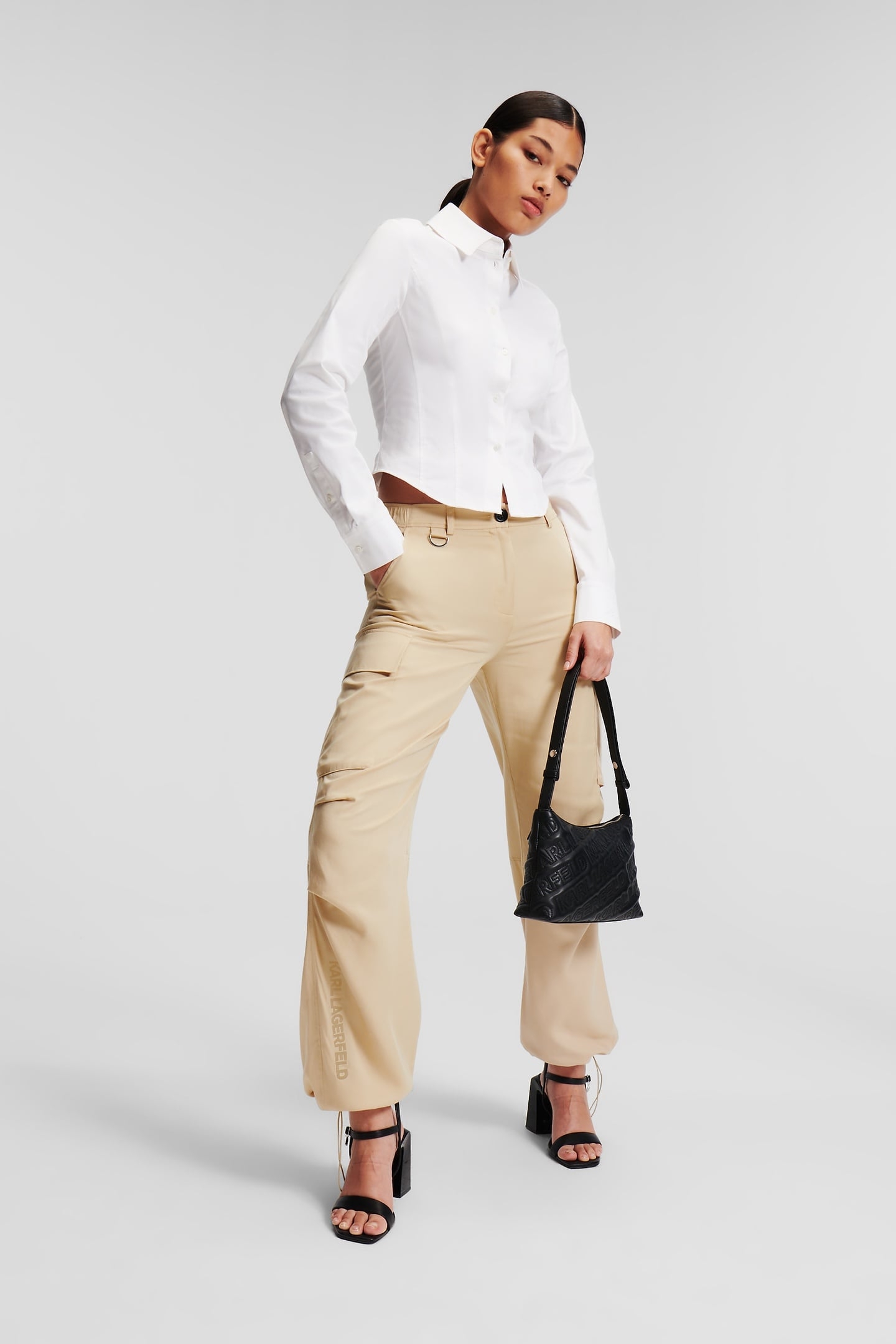 BEIGE SOFT CARGO PANT 2