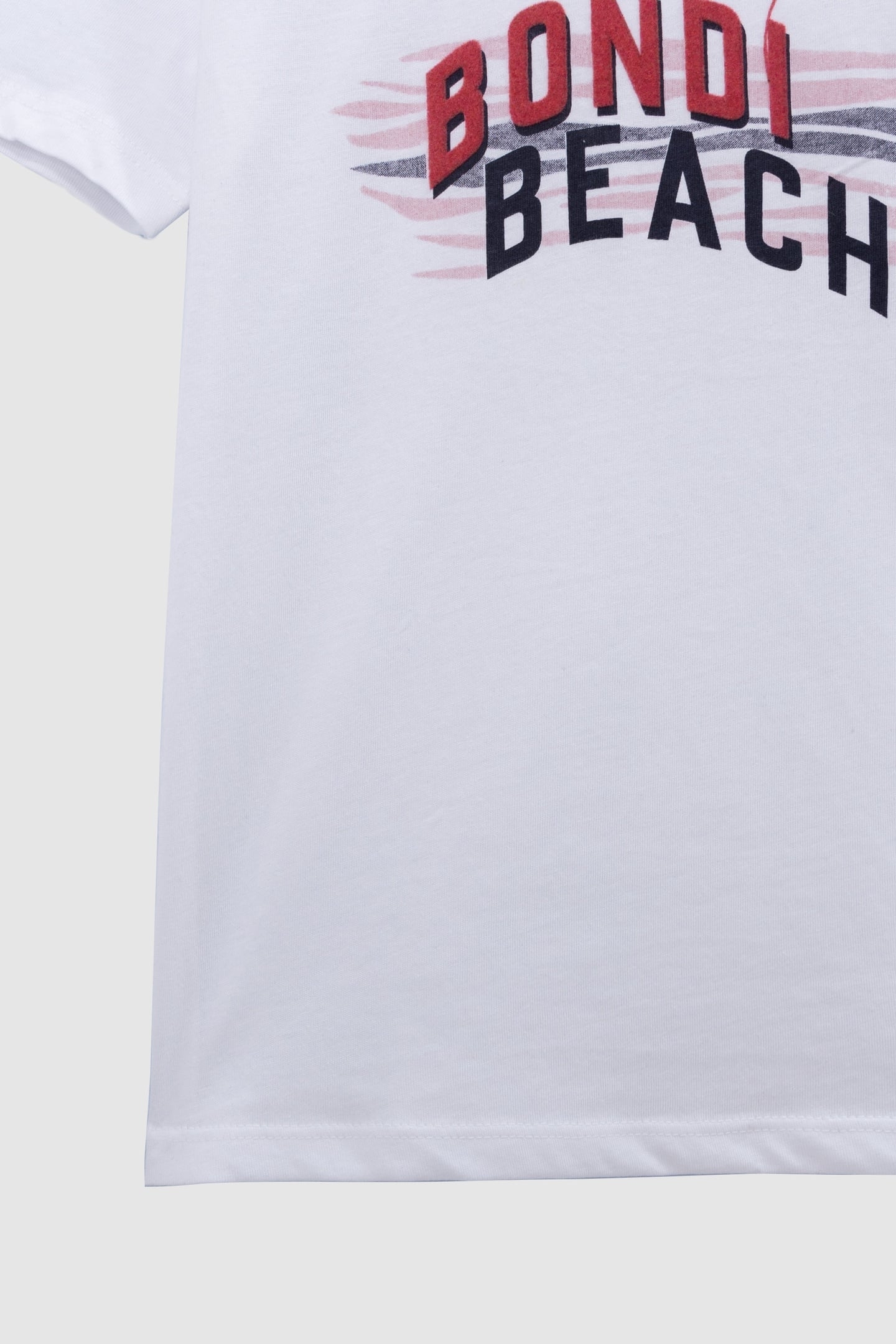 WHITE ORGANIC COTTON T-SHIRT WITH KITE STRIPES 4