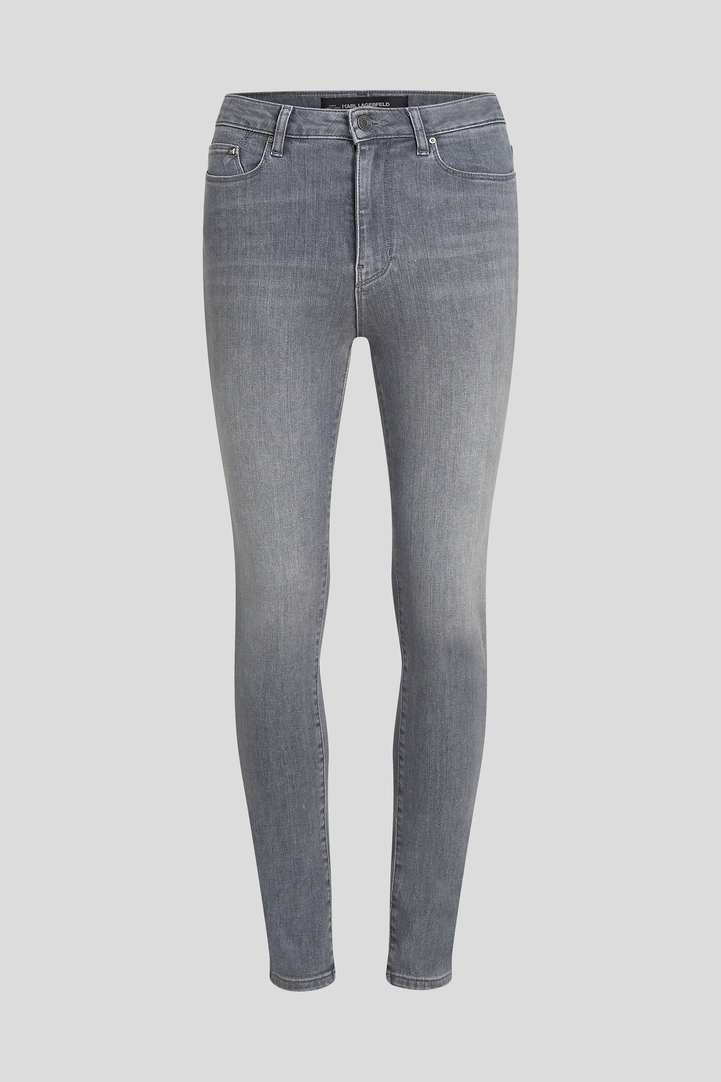 LIGHT GREY DENIM SKINNY DENIM PANTS 1