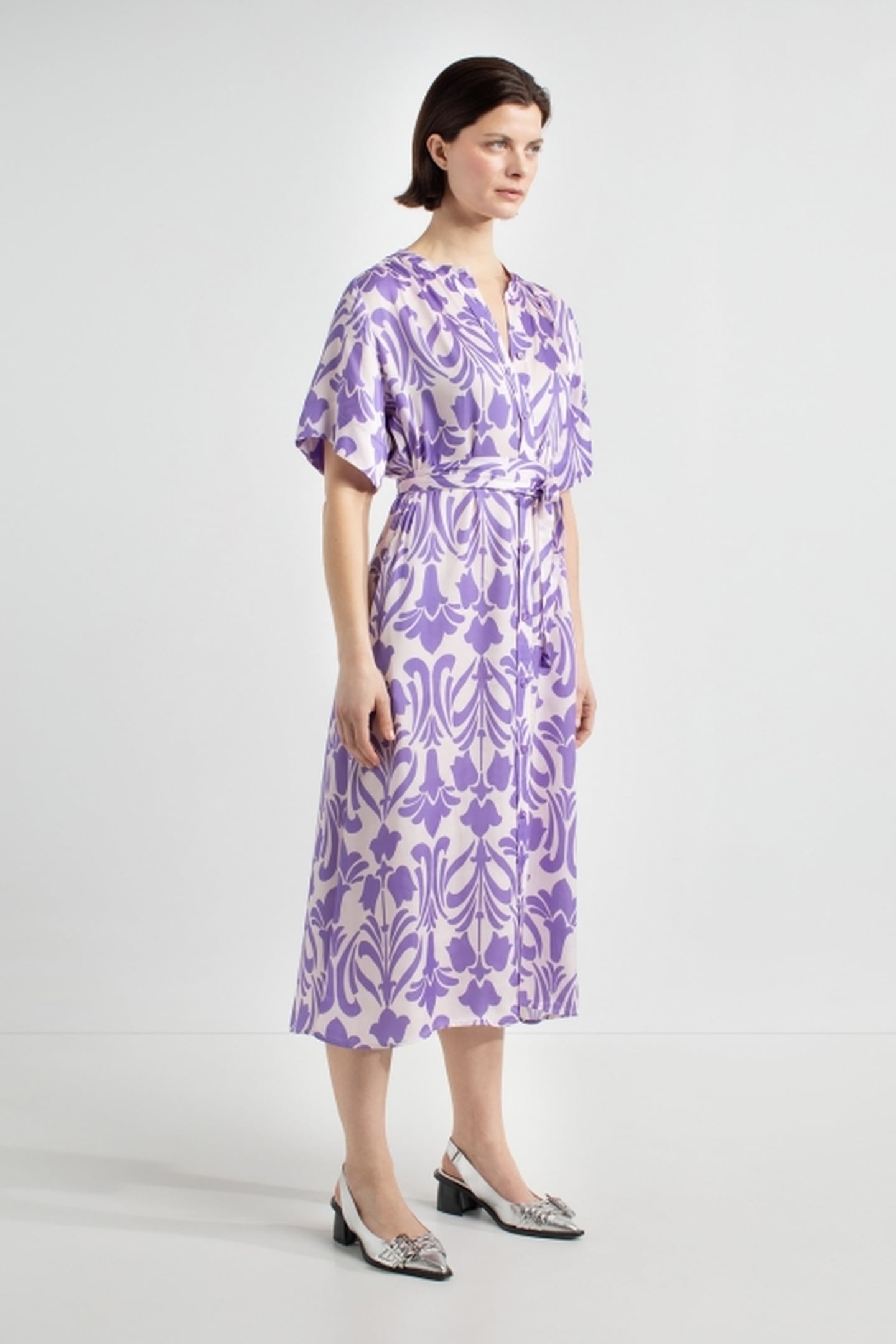 JOELLE DRESS PURPLE PRINT 3