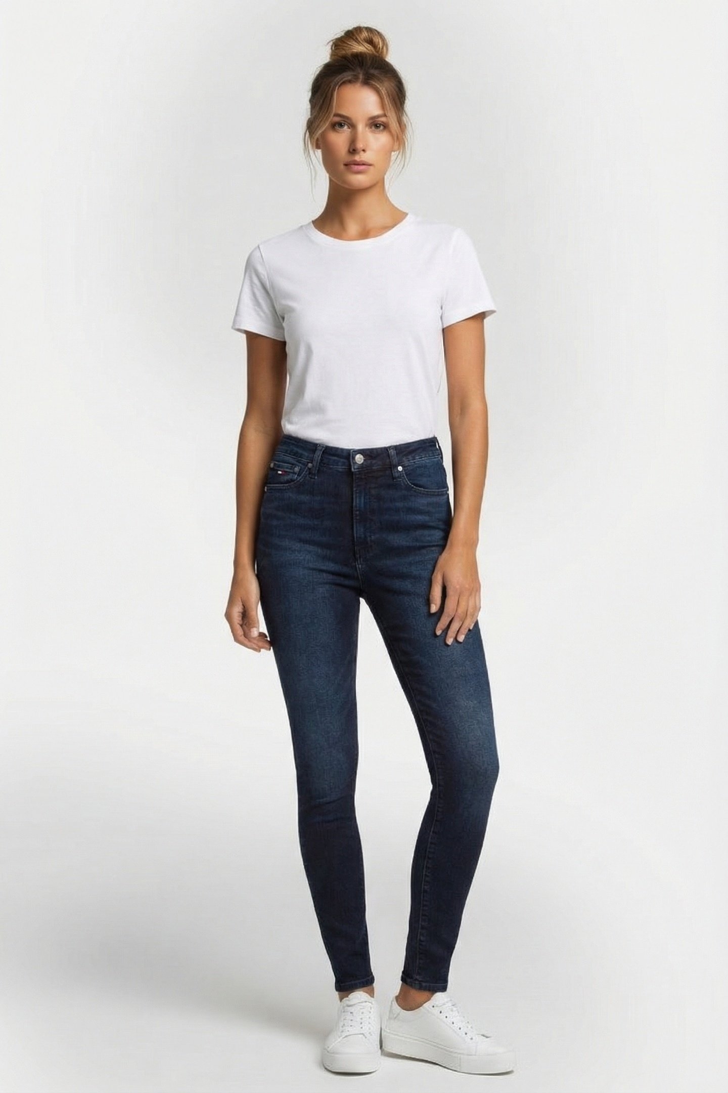 SYLVIA SKINNY JEANS DENIM BLUE BLACK 1