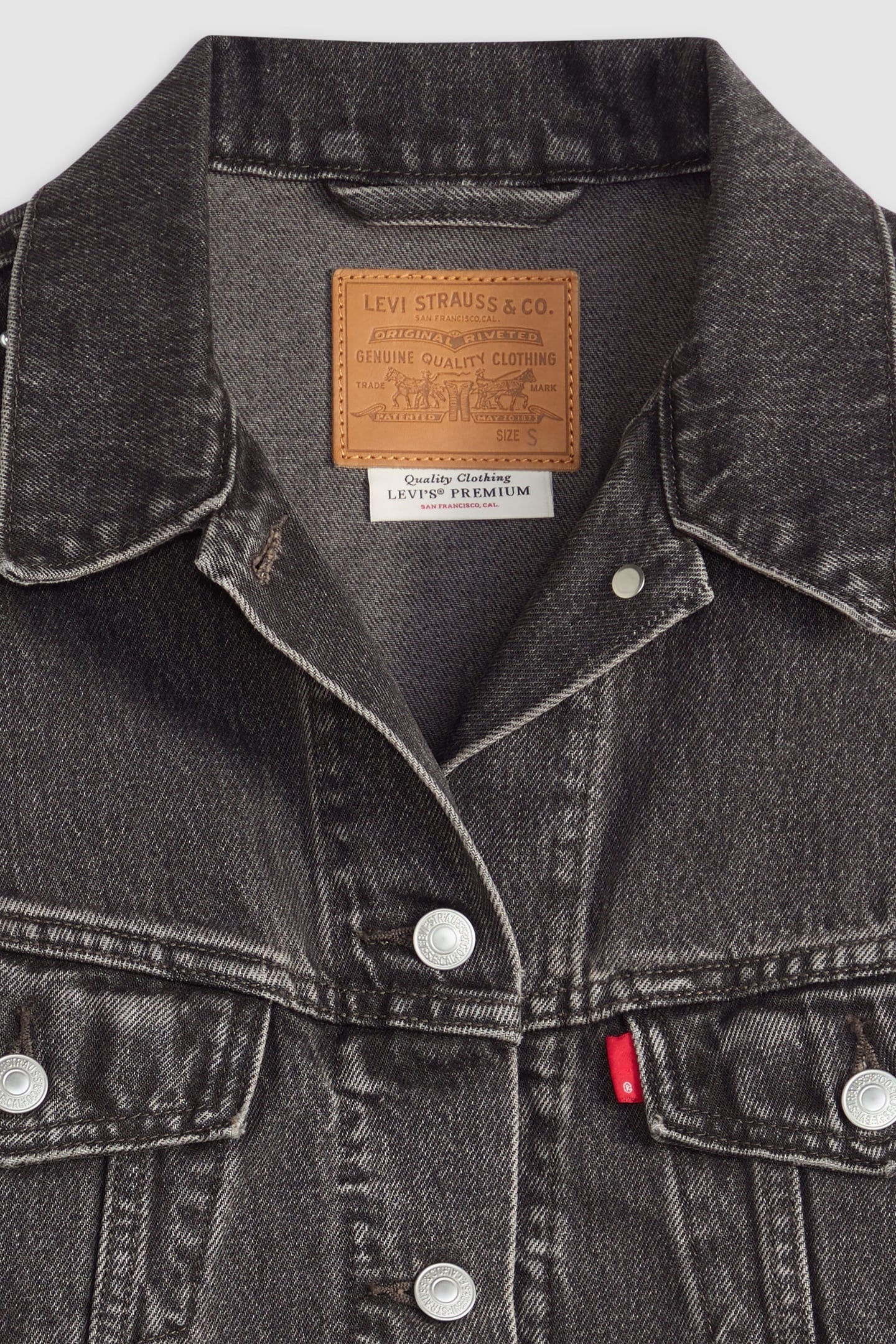 SHRUNKEN 90S NO PLEAT BEJEWELED TRUCKER 6