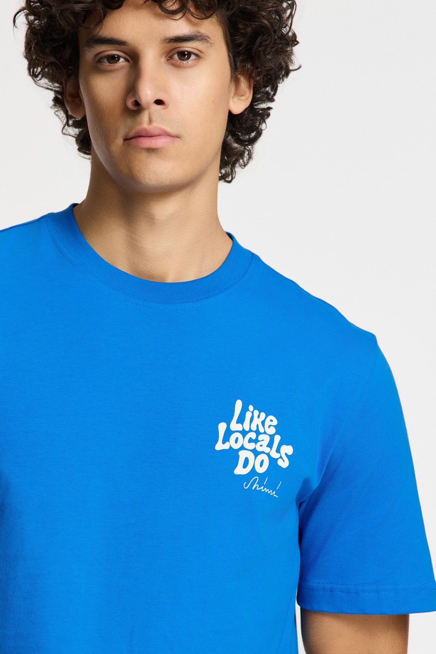 LIAM REGULAR T-SHIRT LIKE LOCALS DO BLUE KOBALT 8
