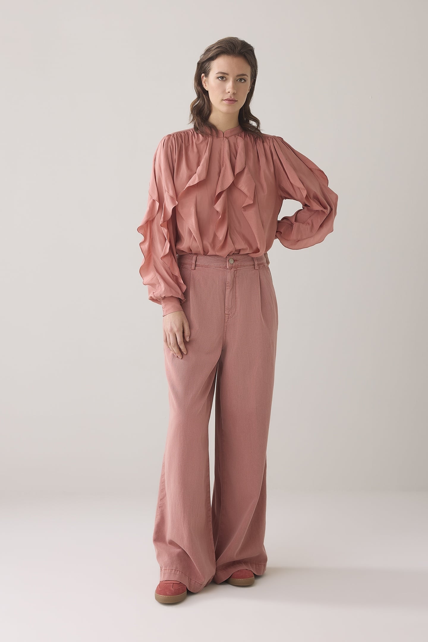 WIDELEG PANT SWAY TENCEL SEPHIA BLUSH 1