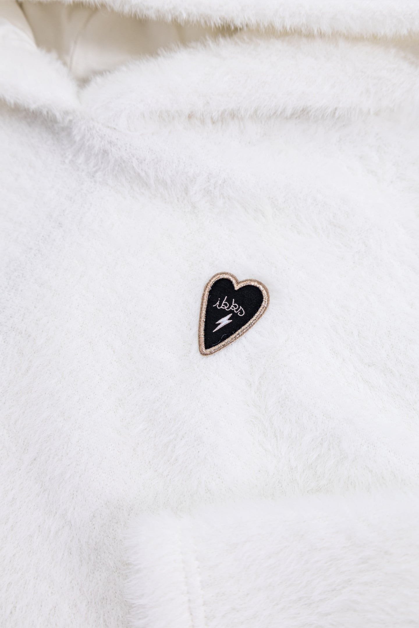 GIRL'S KNITTED HOODED SWEATSHIRT ECRU 4