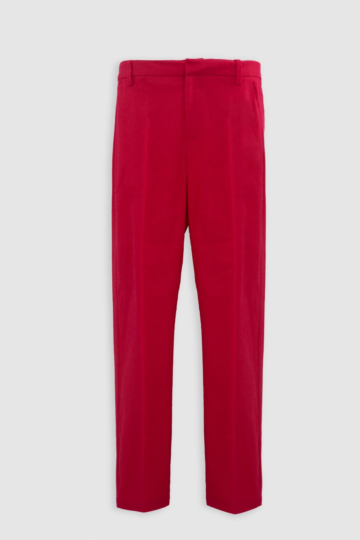 7/8TH RED LINEN AND COTTON SUIT PANTS 5