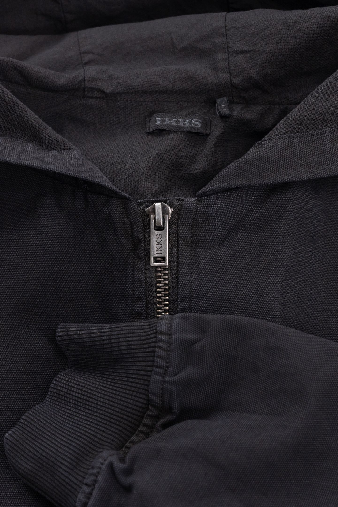 BLACK HOODED JACKET 6