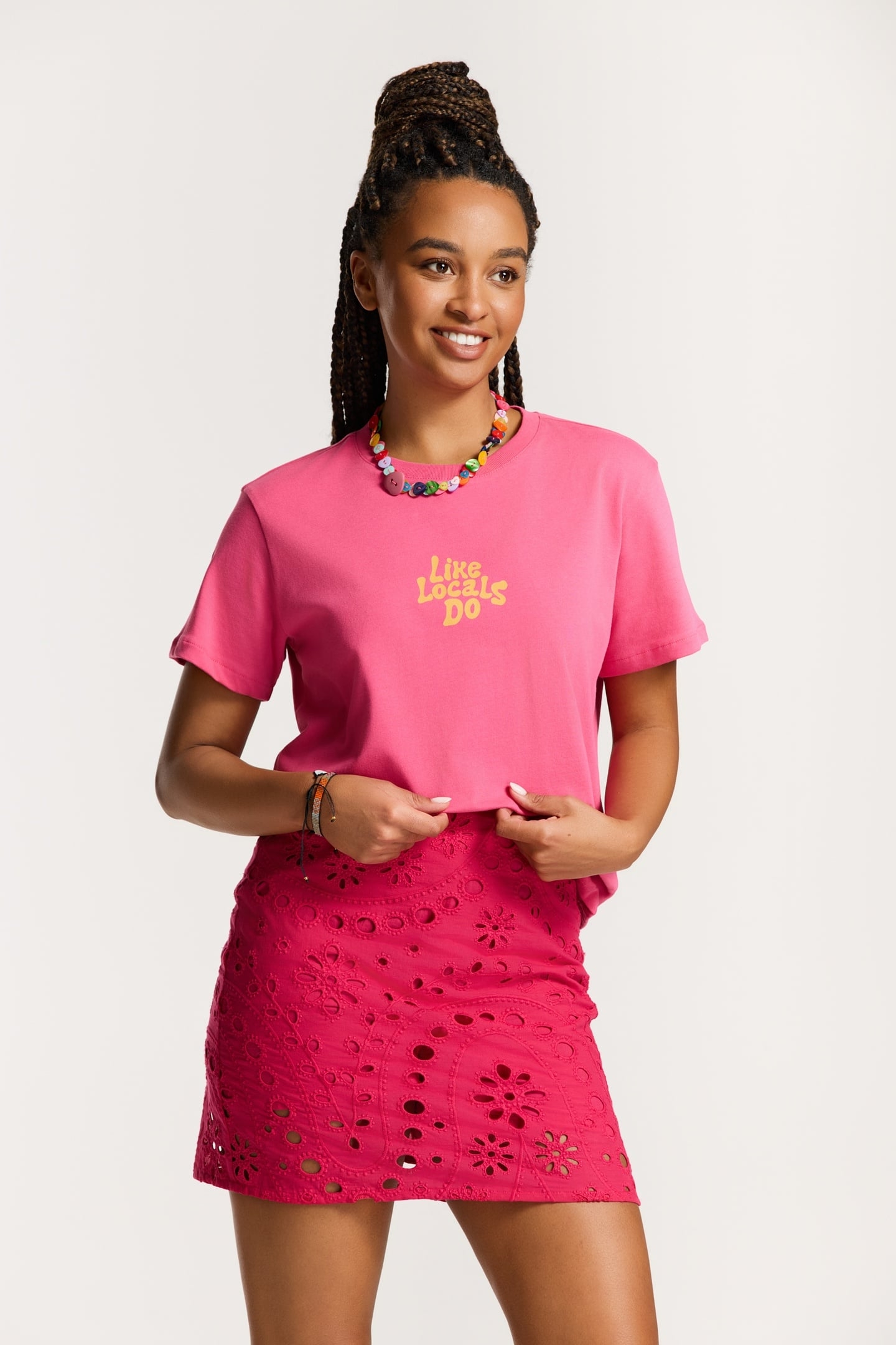 NOA LIKE LOCALS DO T-SHIRT PINK MAGENTA 3