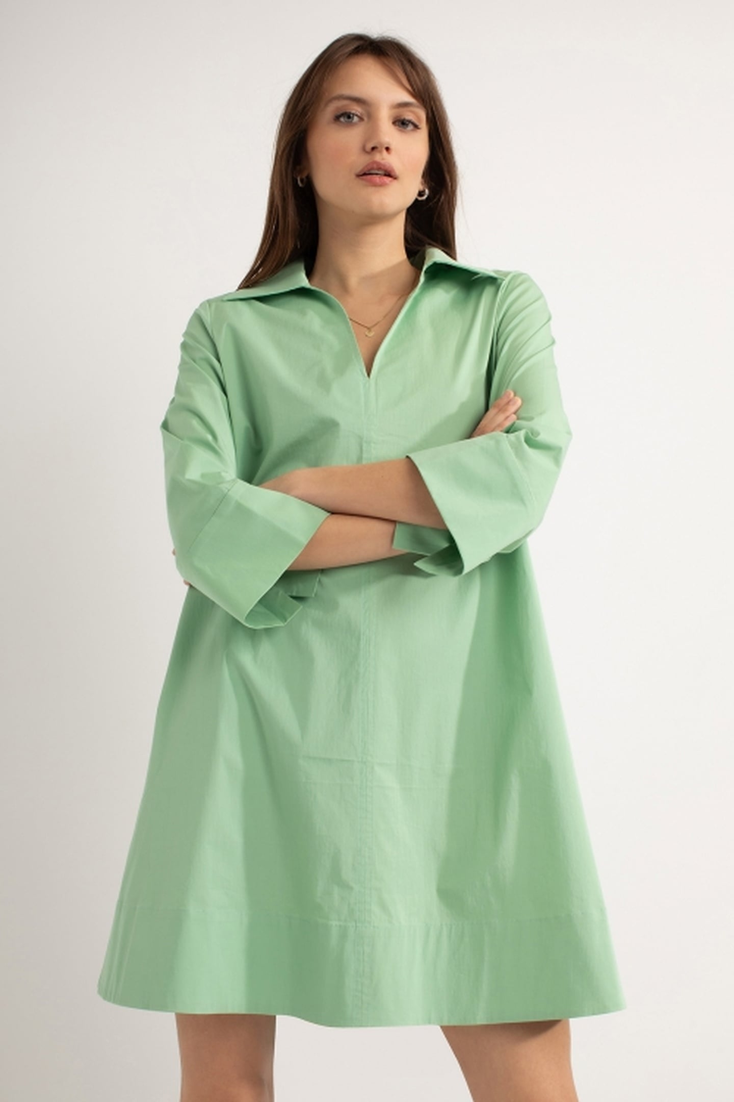 DALEY DRESS SEA GREEN 1