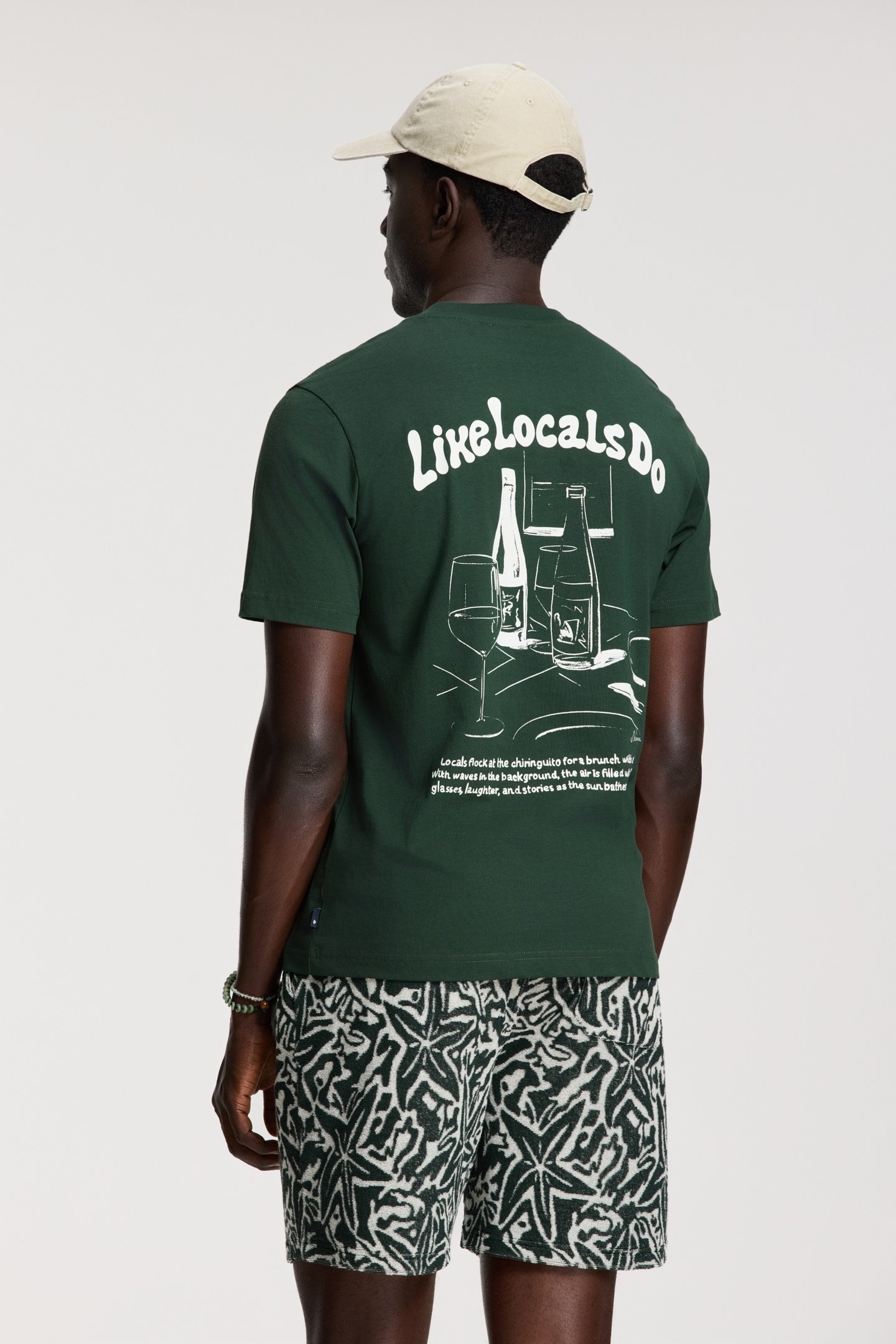 LIAM REGULAR T-SHIRT LIKE LOCALS DO GREEN LEAF 3