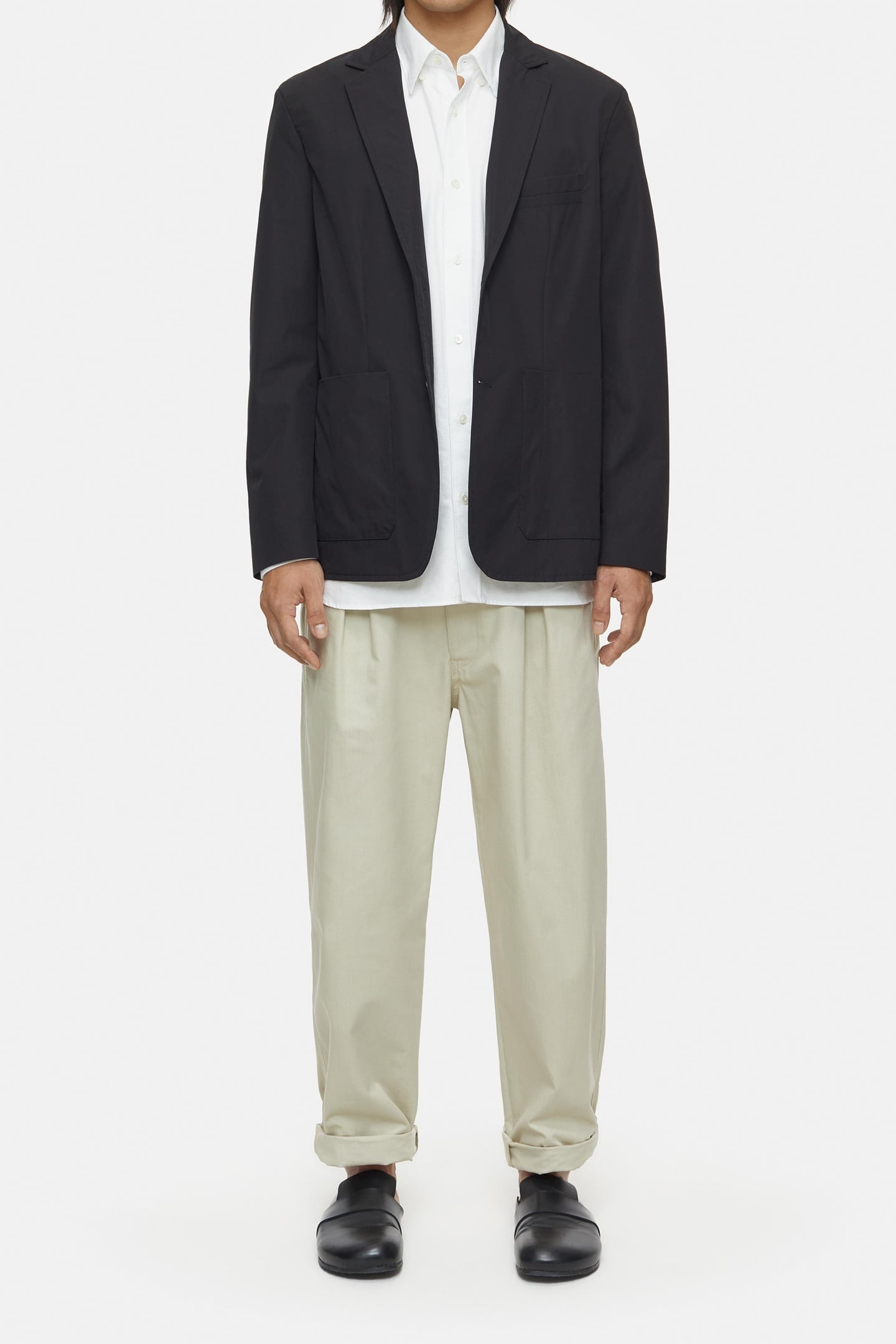 SINGLE BREASTED BLAZER BLACK 1