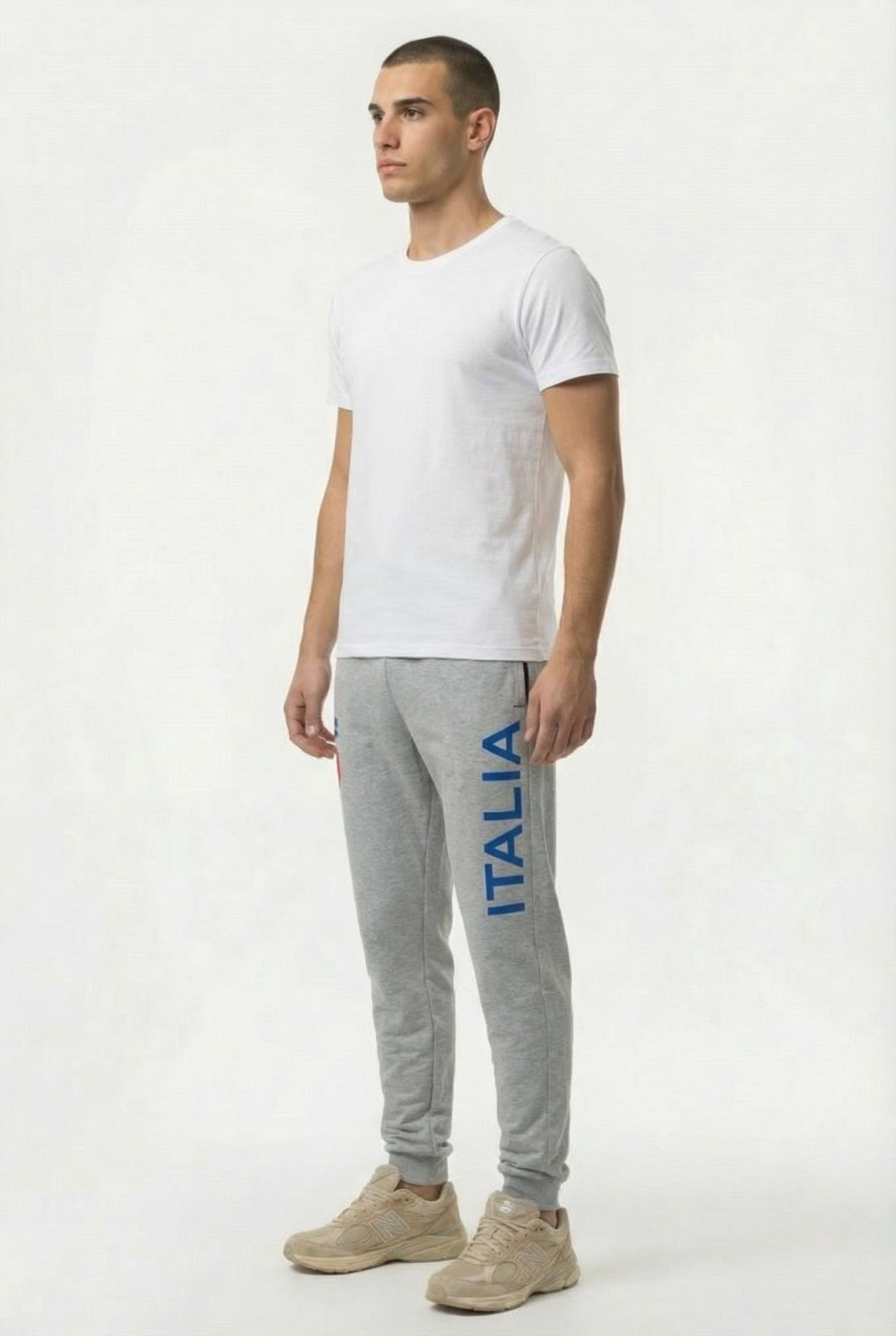 UNISEX ITALY FIN PANT MEDIUM GREY MELANGE 5