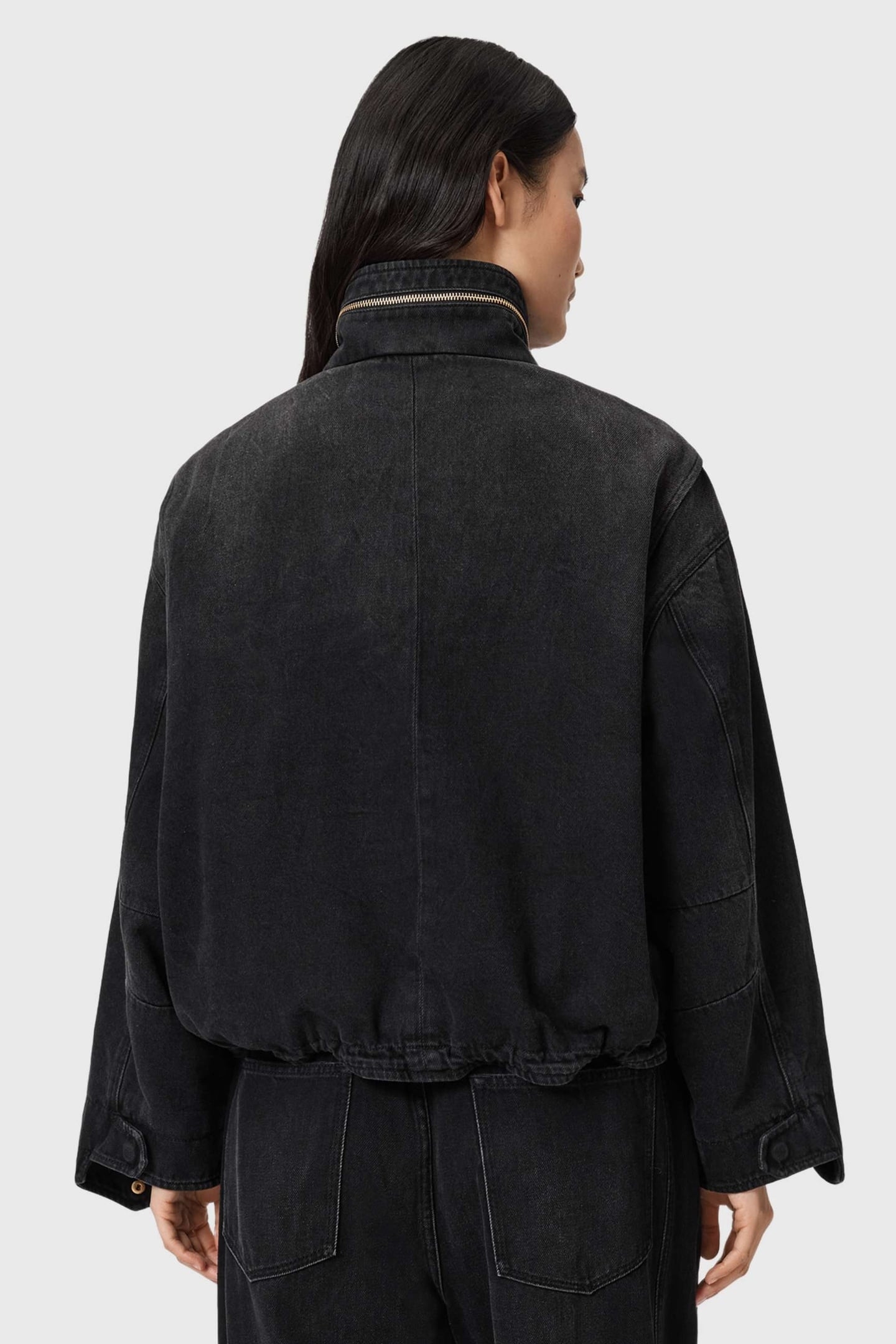 CLAY ZIP JACKET WASHED BLACK 4