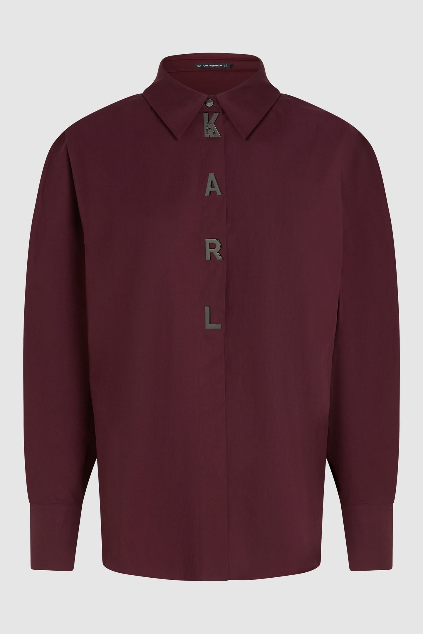WINDSOR BURGUNDY KARL SNAP FASHION POPLIN SHIRT 4