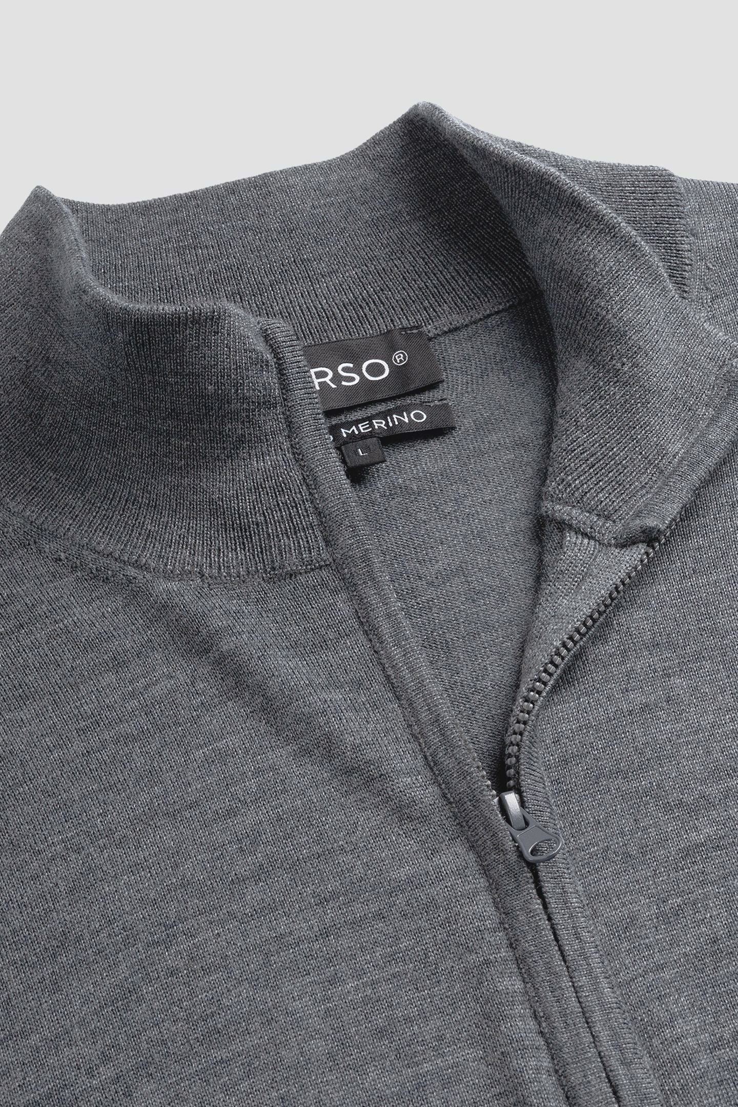 ZIP UP 100% MERINO STORM GREY 4