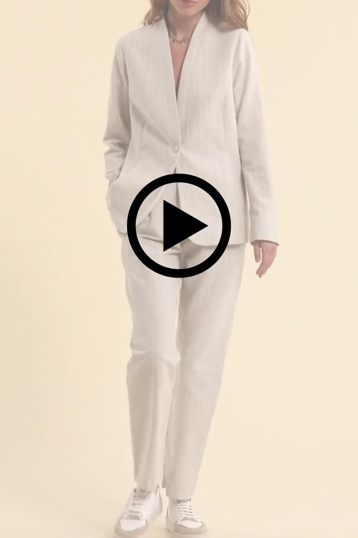 GREY SUIT JACKET WITH TENNIS STRIPES HEATHER GREY 3