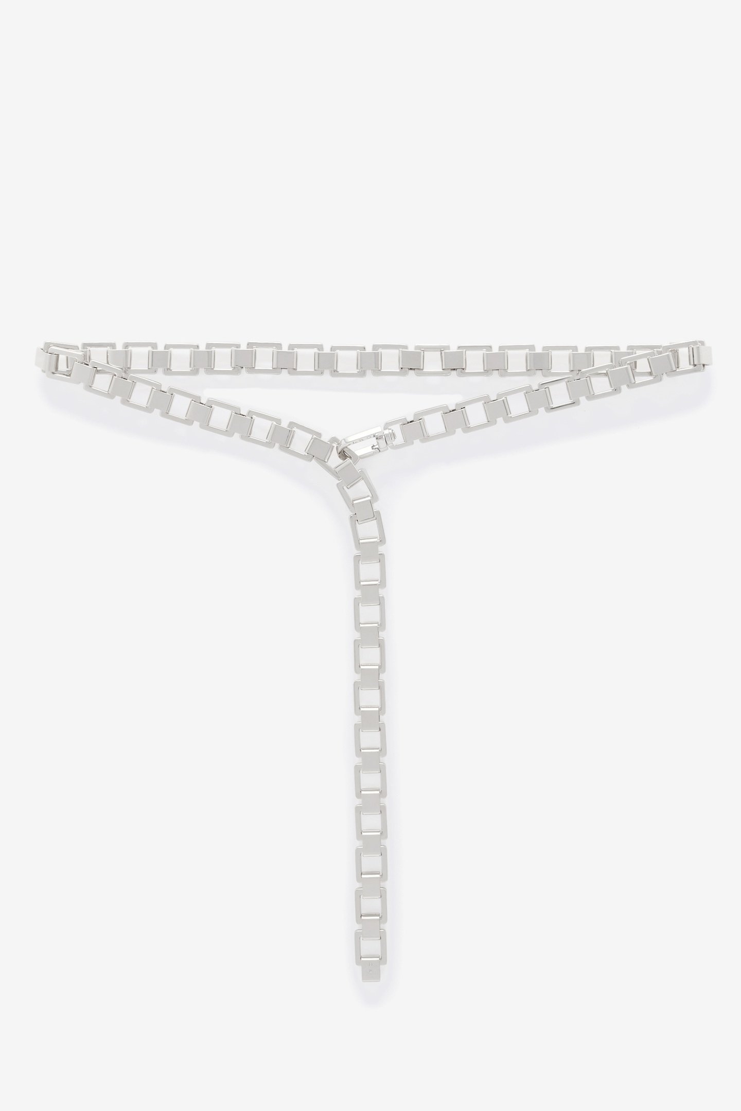 CHAINI THIN BELT SILVER 2