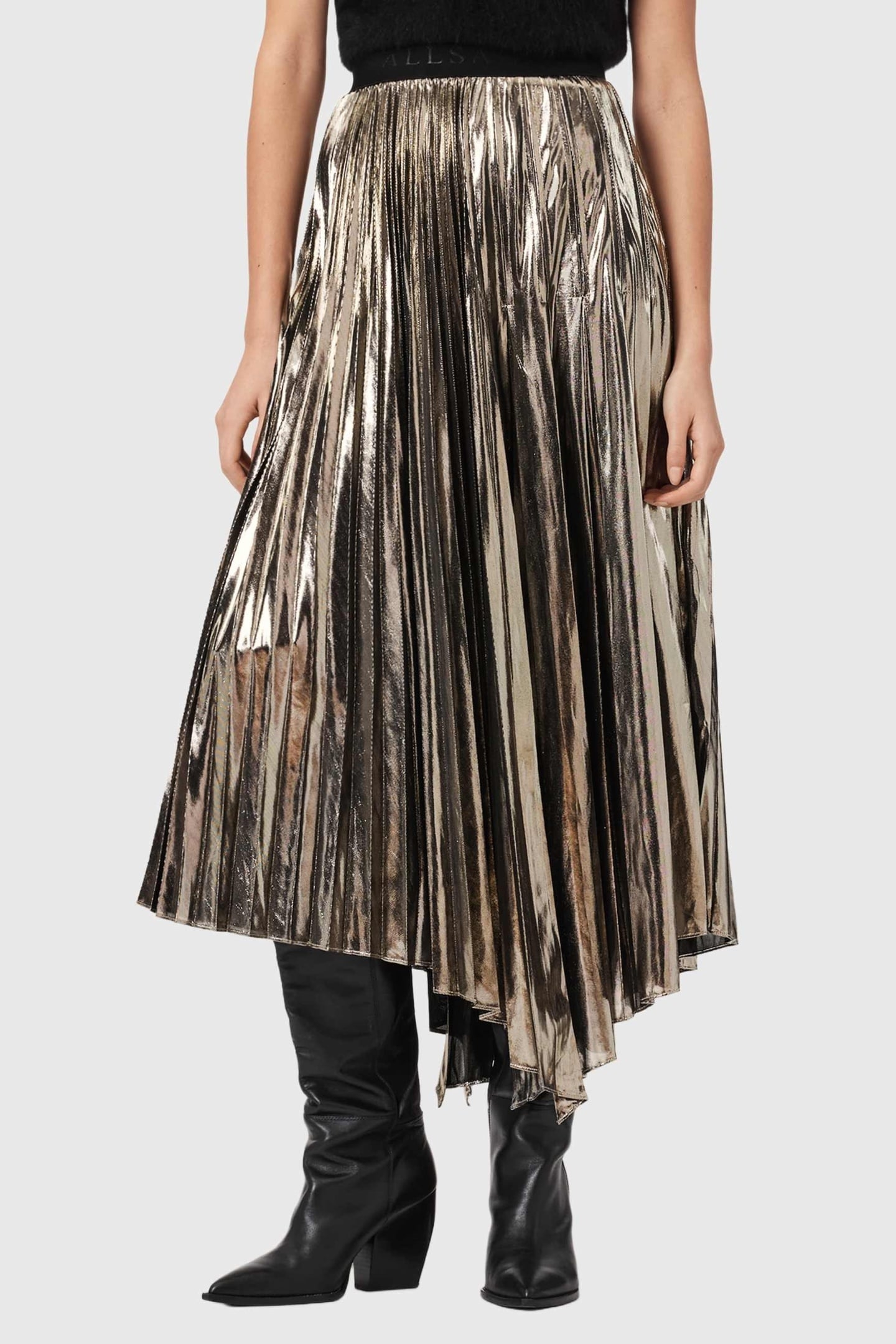 JAX SKIRT METALLIC GOLD 1