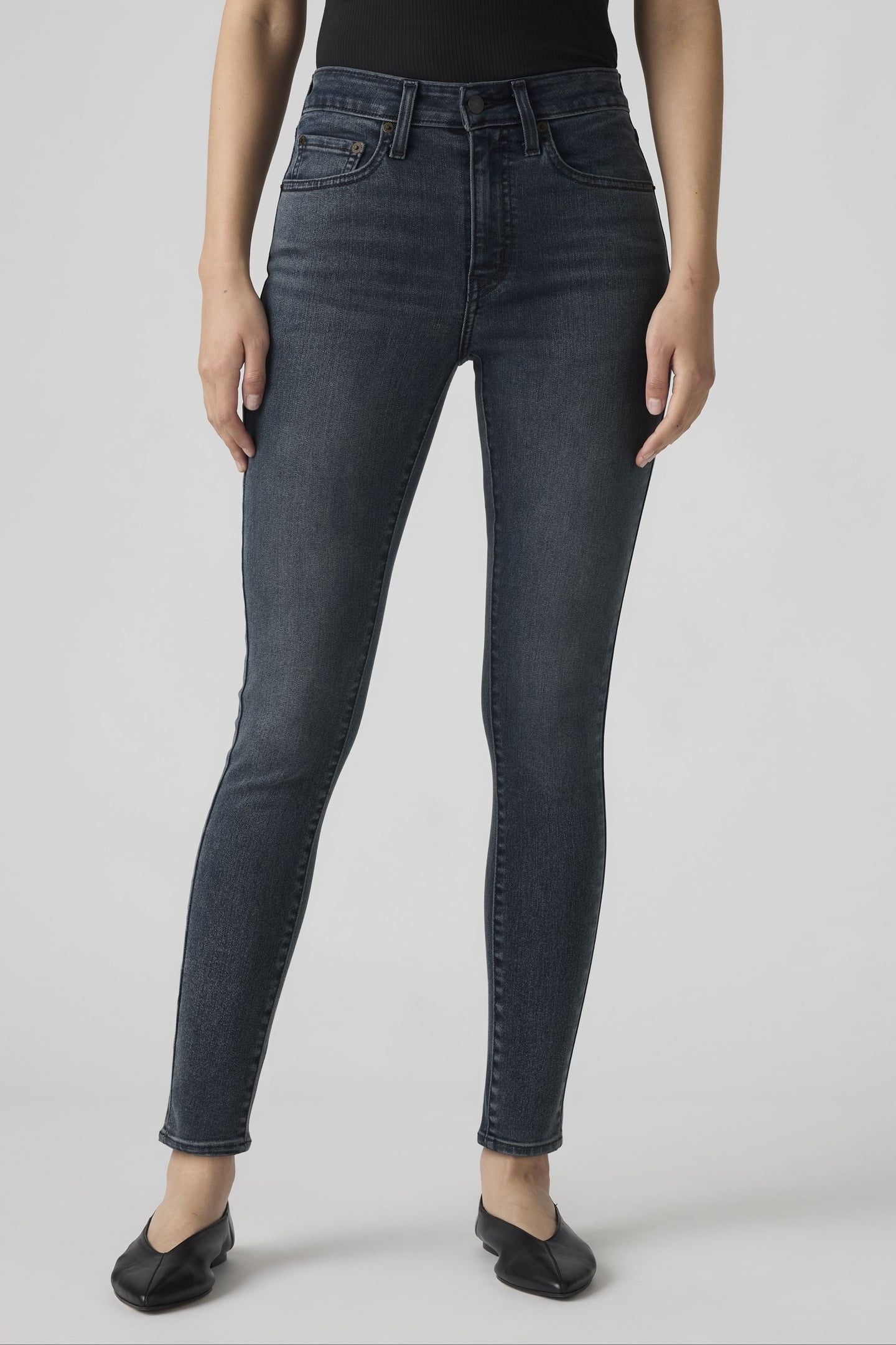 721™ HIGH RISE SKINNY JEANS BLACK 3