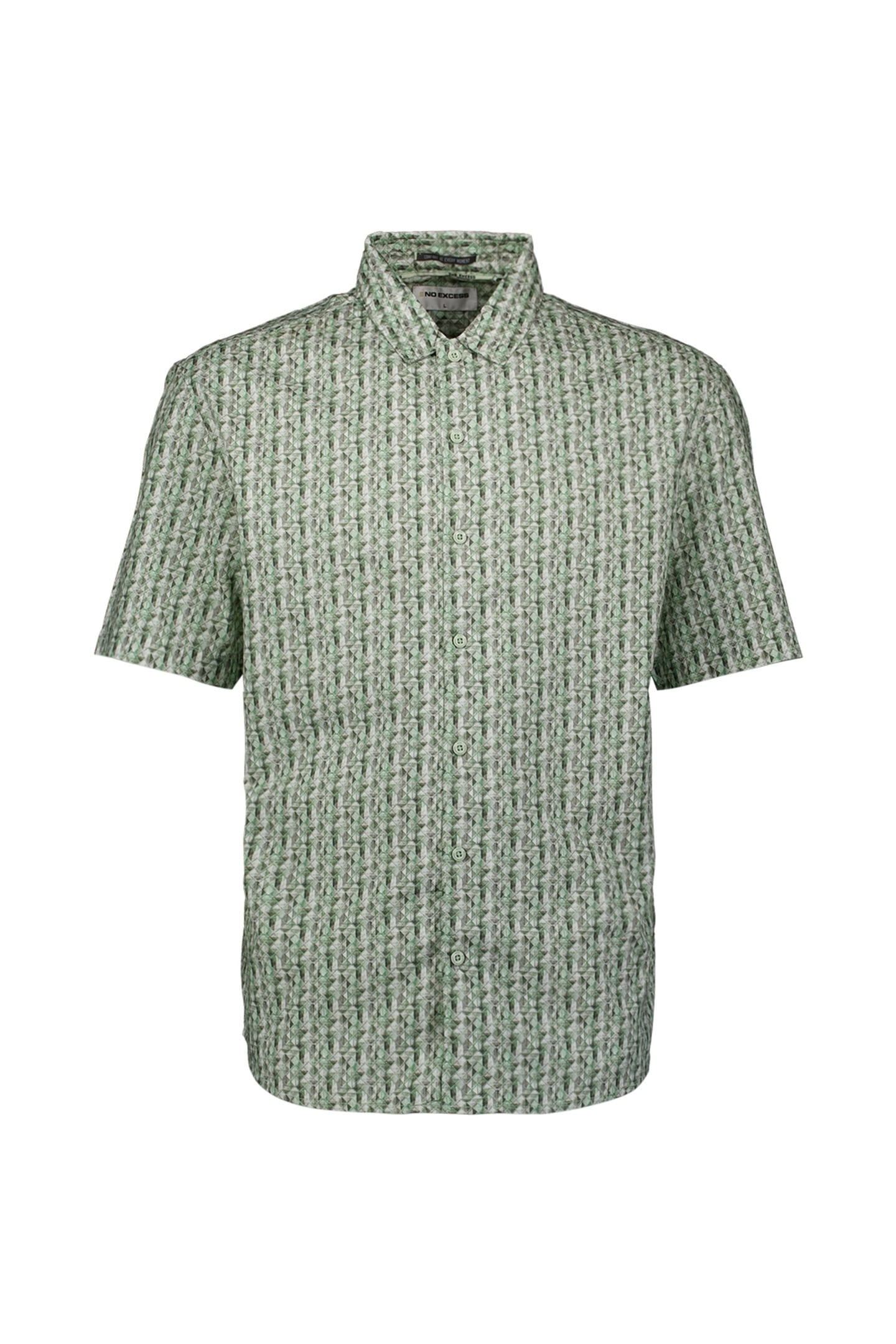 SHIRT SHORT SLEEVE ALLOVER PRINTED GREEN 1