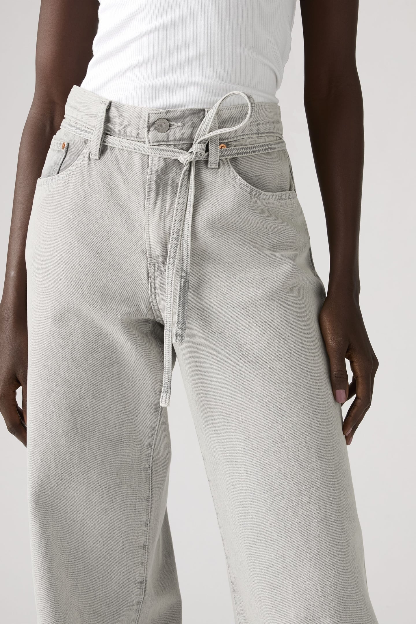 XL STRAIGHT LIGHTWEIGHT JEANS GREY 2