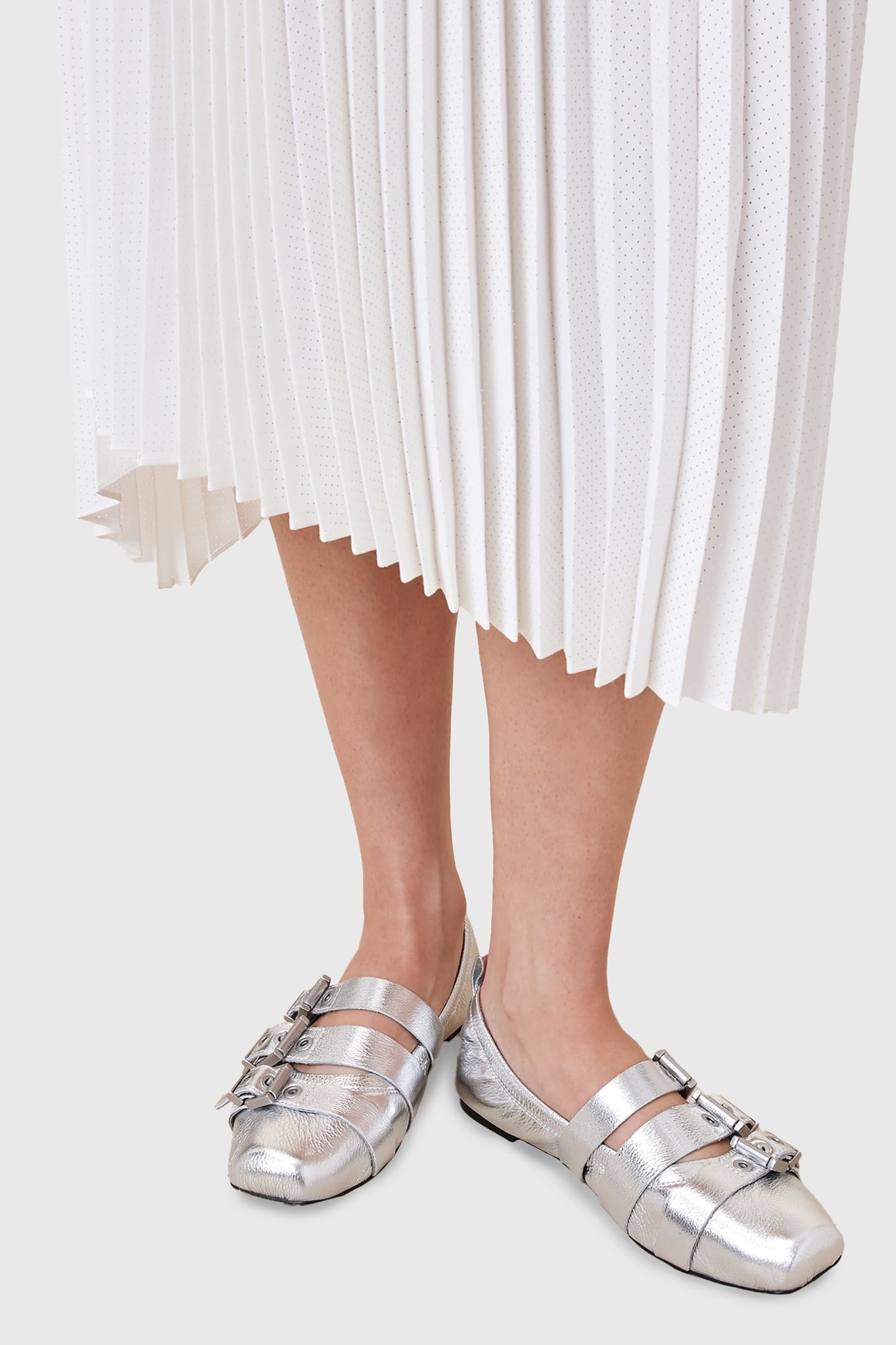 AURORA METALLIC SHOE SILVER 7