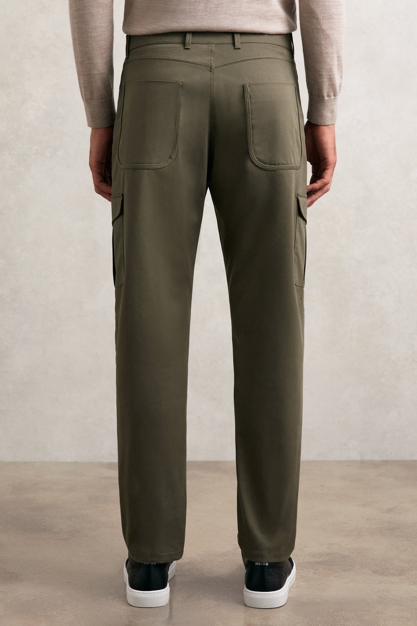 COTTON CARGO TROUSER OLIVE GREEN 2
