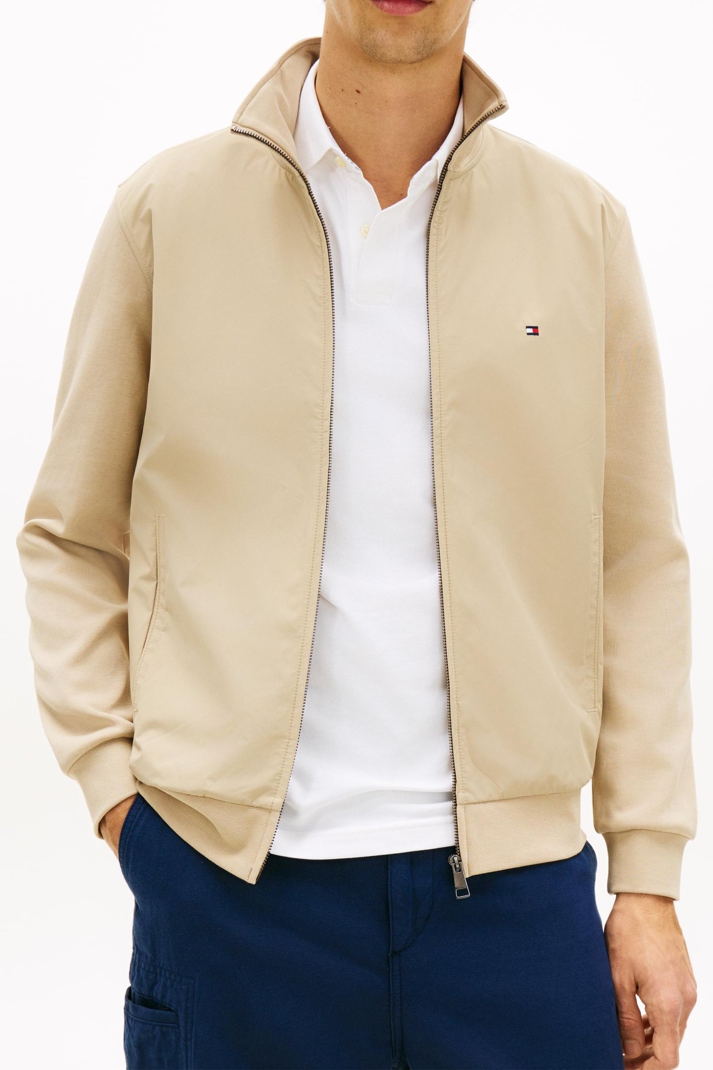 ESSENTIAL INTECHNO MIX ZIP THRU SANDALWOOD 3