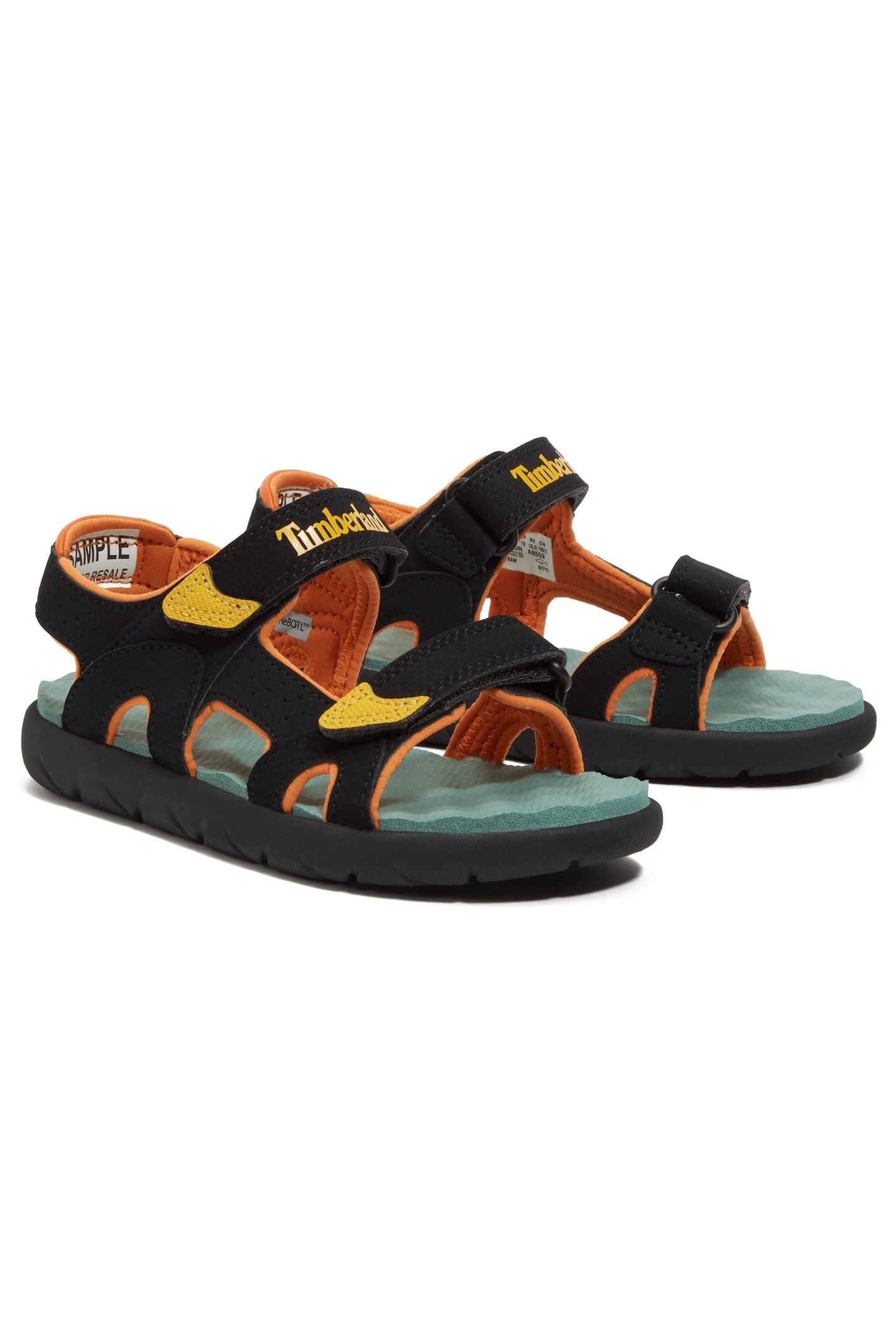 PERKINS ROW BACKSTRAP SANDAL BLACK W MEDIUM YELLOW 4