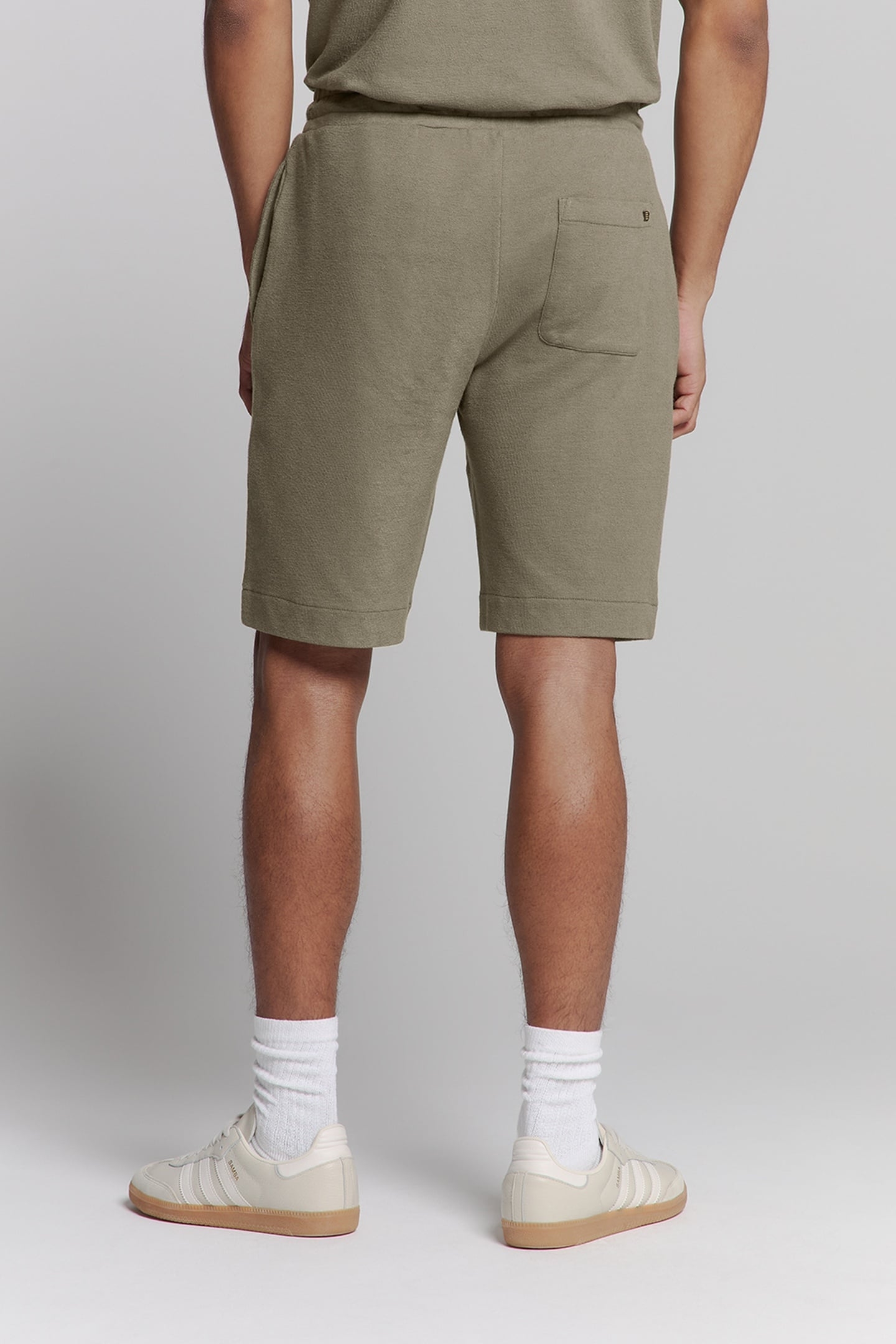 SHORT JERSEY SOLID TERRY DARK MOSS 2