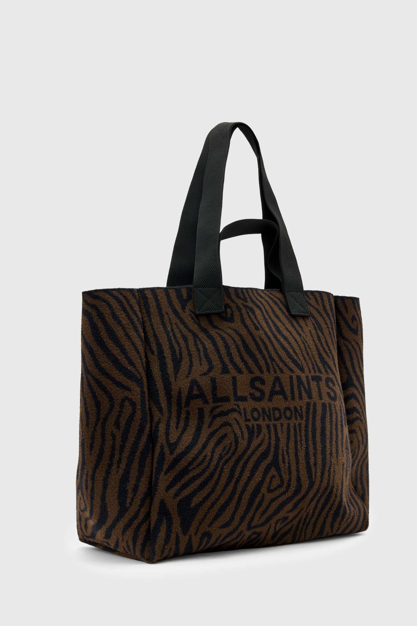 IZZY ZEBRA E/W TOTE BLACK/BROWN 6