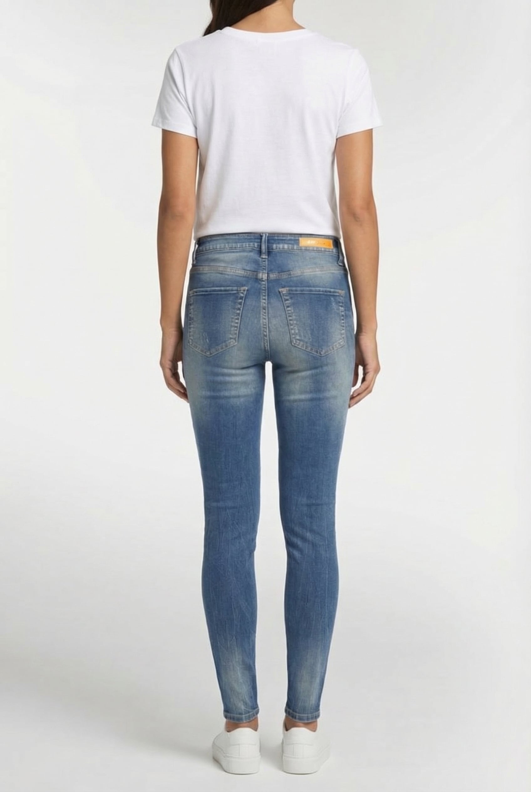 BLOSSOM CRAFTED JEANS MID BLUE STONE 2