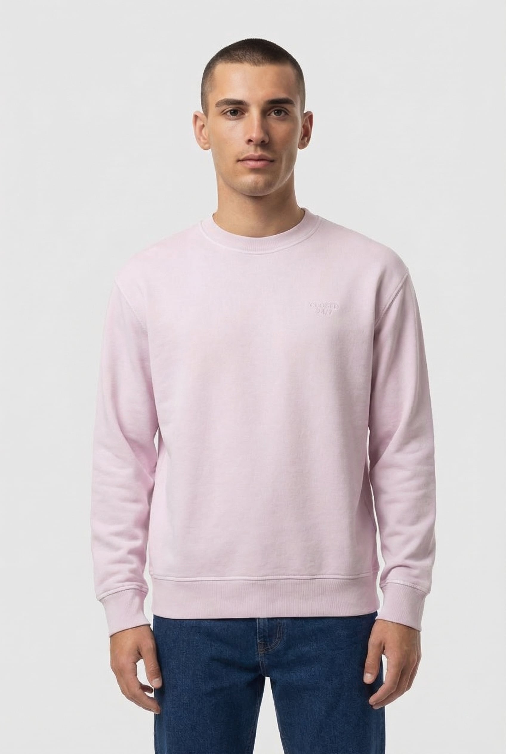 CREW SWEATSHIRT T-SHIRTS DUSTY BLUSH 1