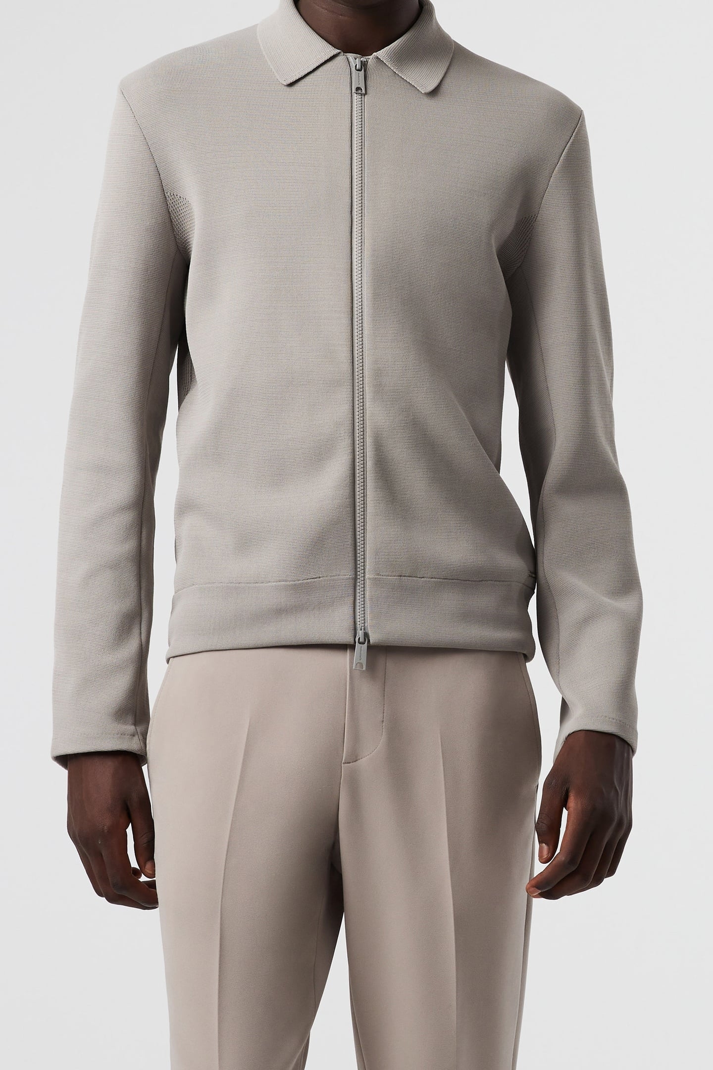 FANOA V1.Y8.01 FLAT-KNIT-JACKET MUD 1