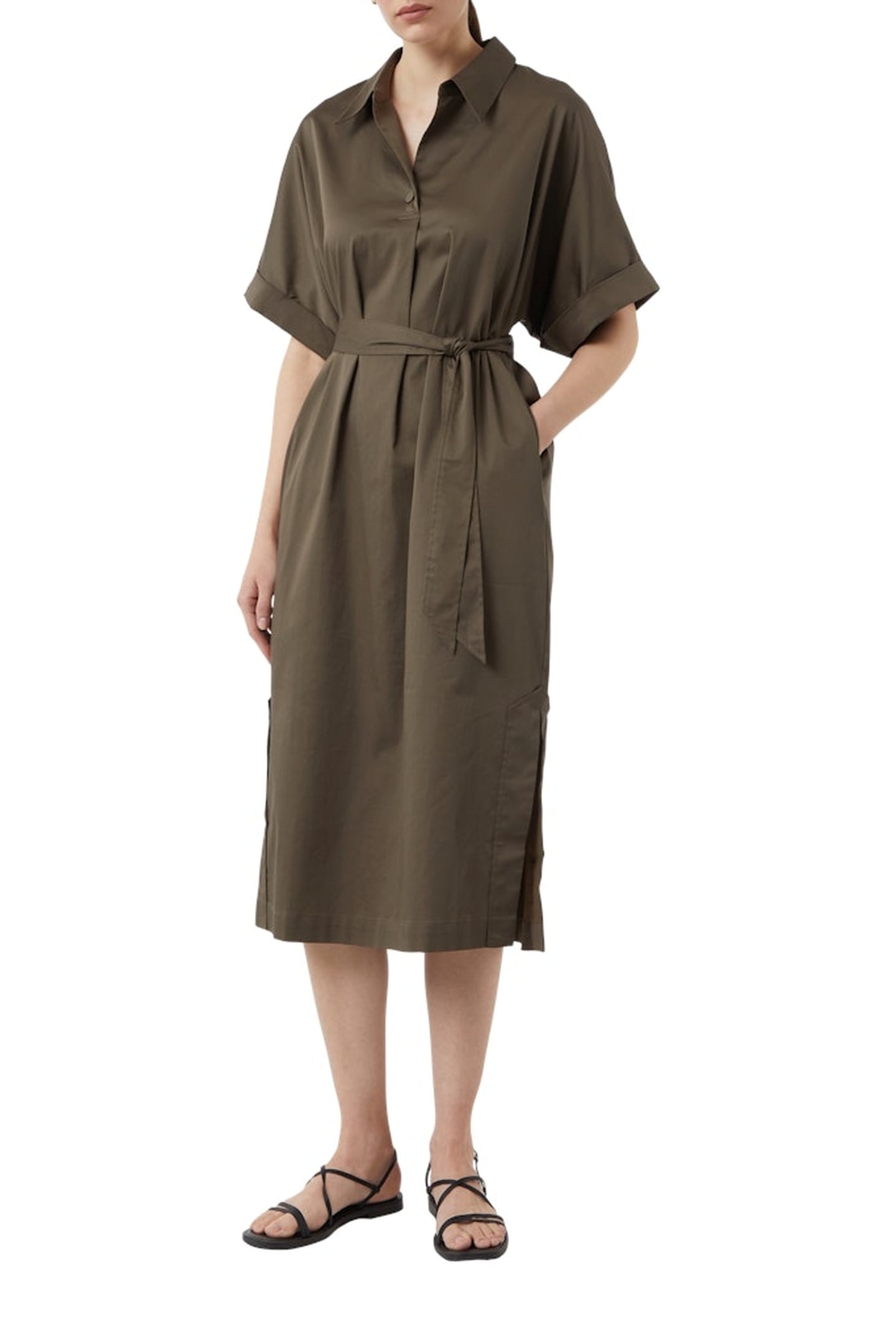 COMMA DRESSES BROWN 2