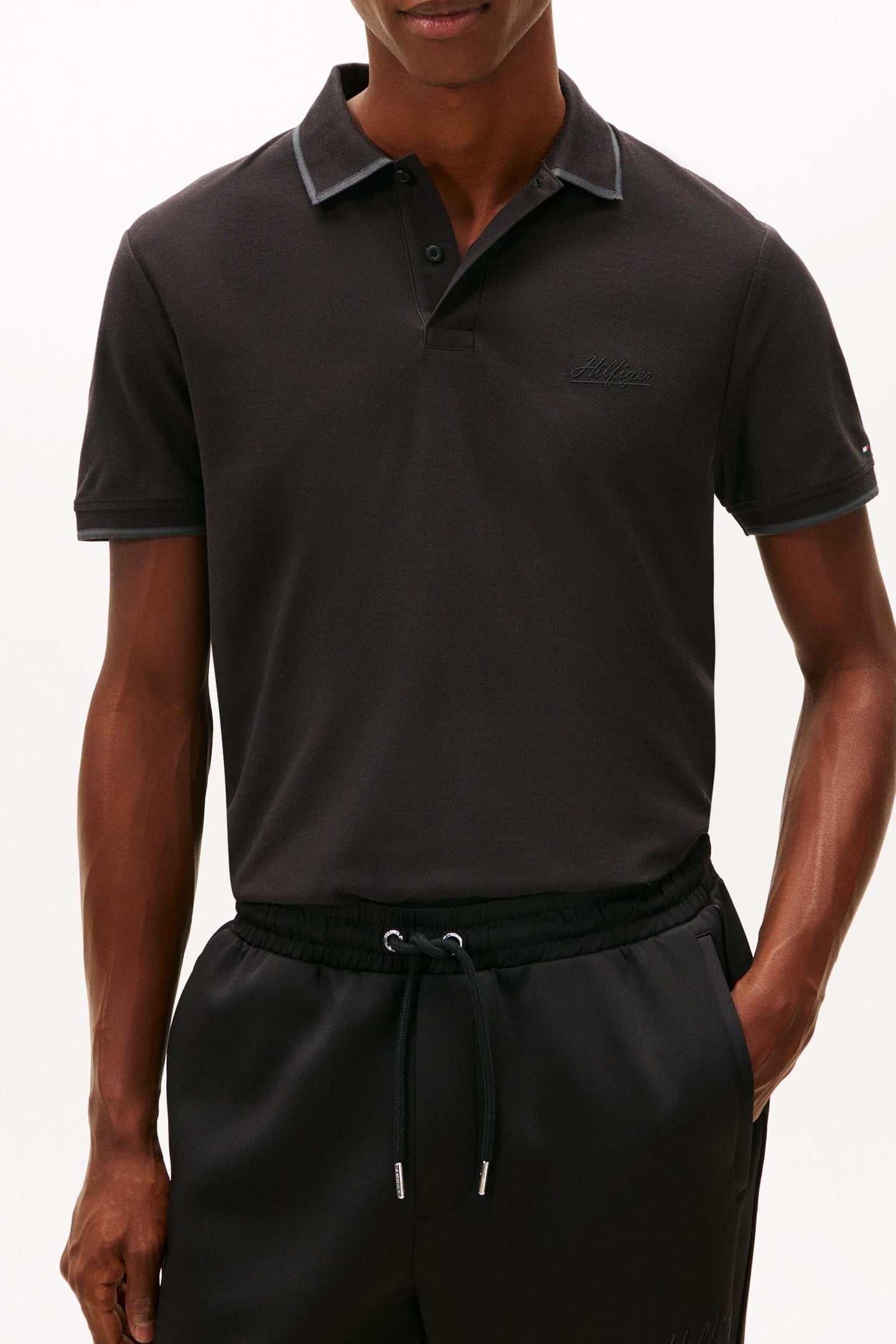 TWILL EMBROIDERY LOGO REGULAR BLACK 1