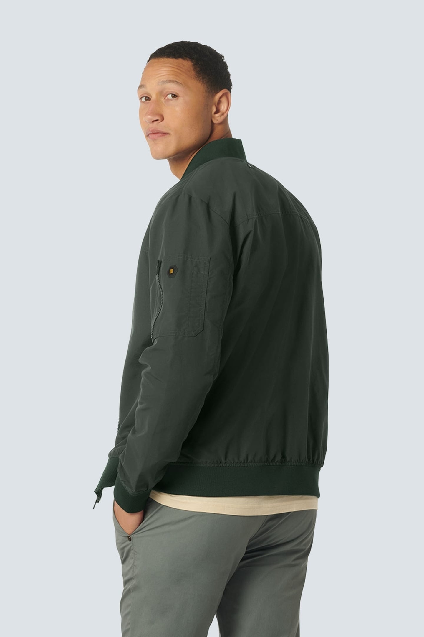 JACKET SHORT FIT BOMBER DARK STEEL 2