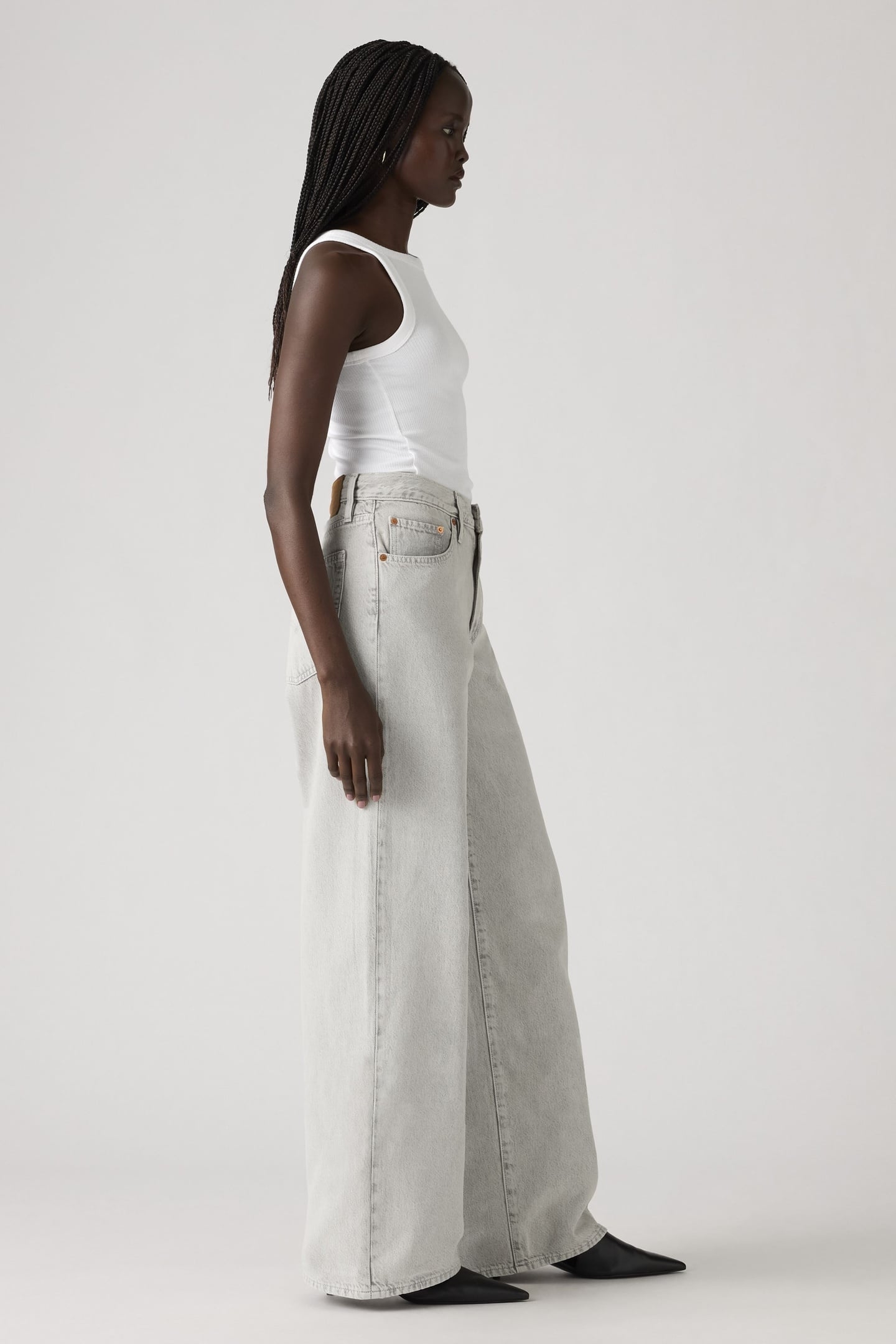 XL STRAIGHT LIGHTWEIGHT JEANS GREY 5