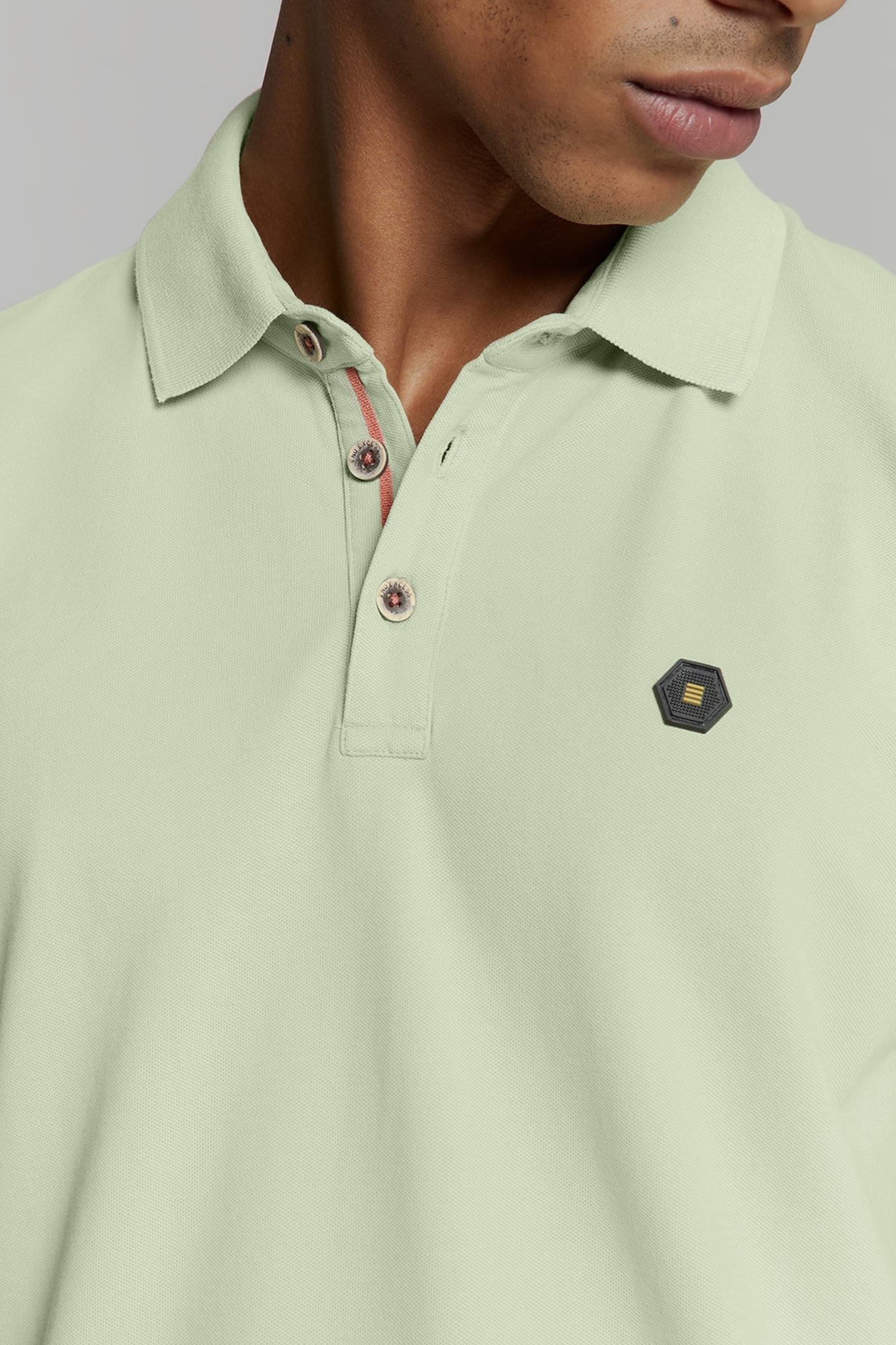 POLO PIQUE GARMENT DYED MINT 7