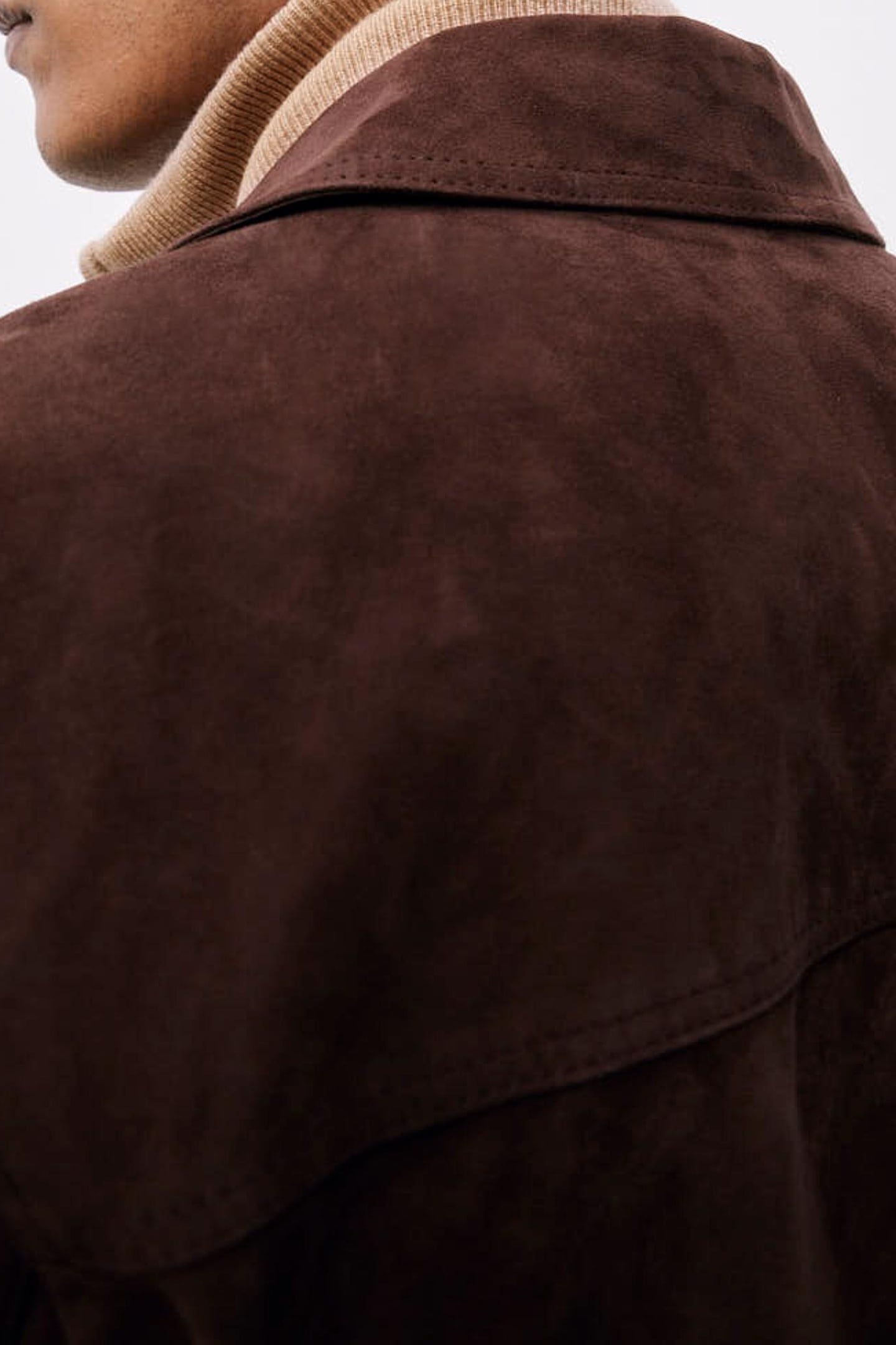 LS HALF ZIP CABLE CASHMERE JUMPER CAMEL BROWN 4