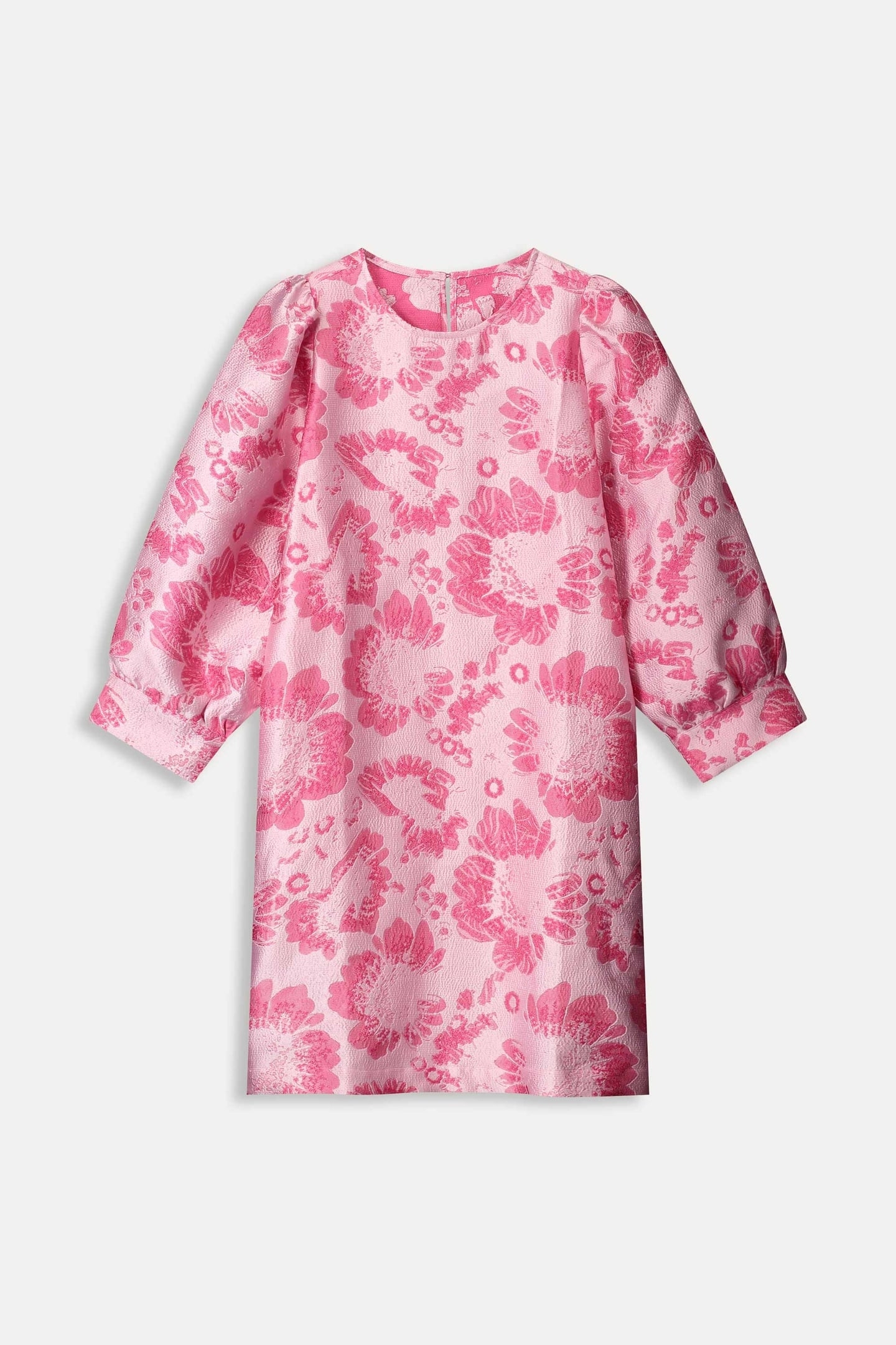 DRESS - FLORAL JACQUARD RASPBERRY 6