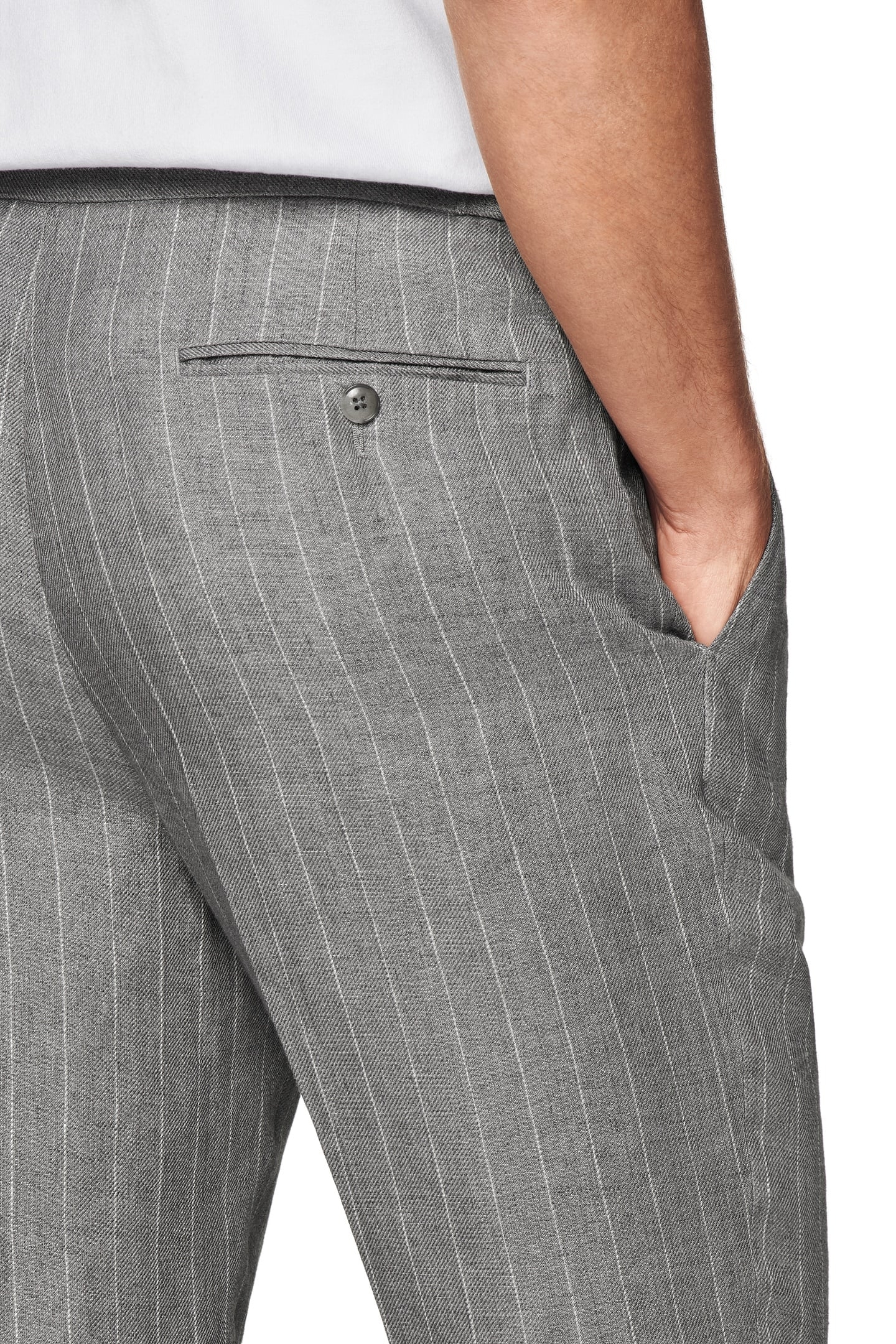 TROUSERS-L.GREY-STRIPE LIGHT GREY 4