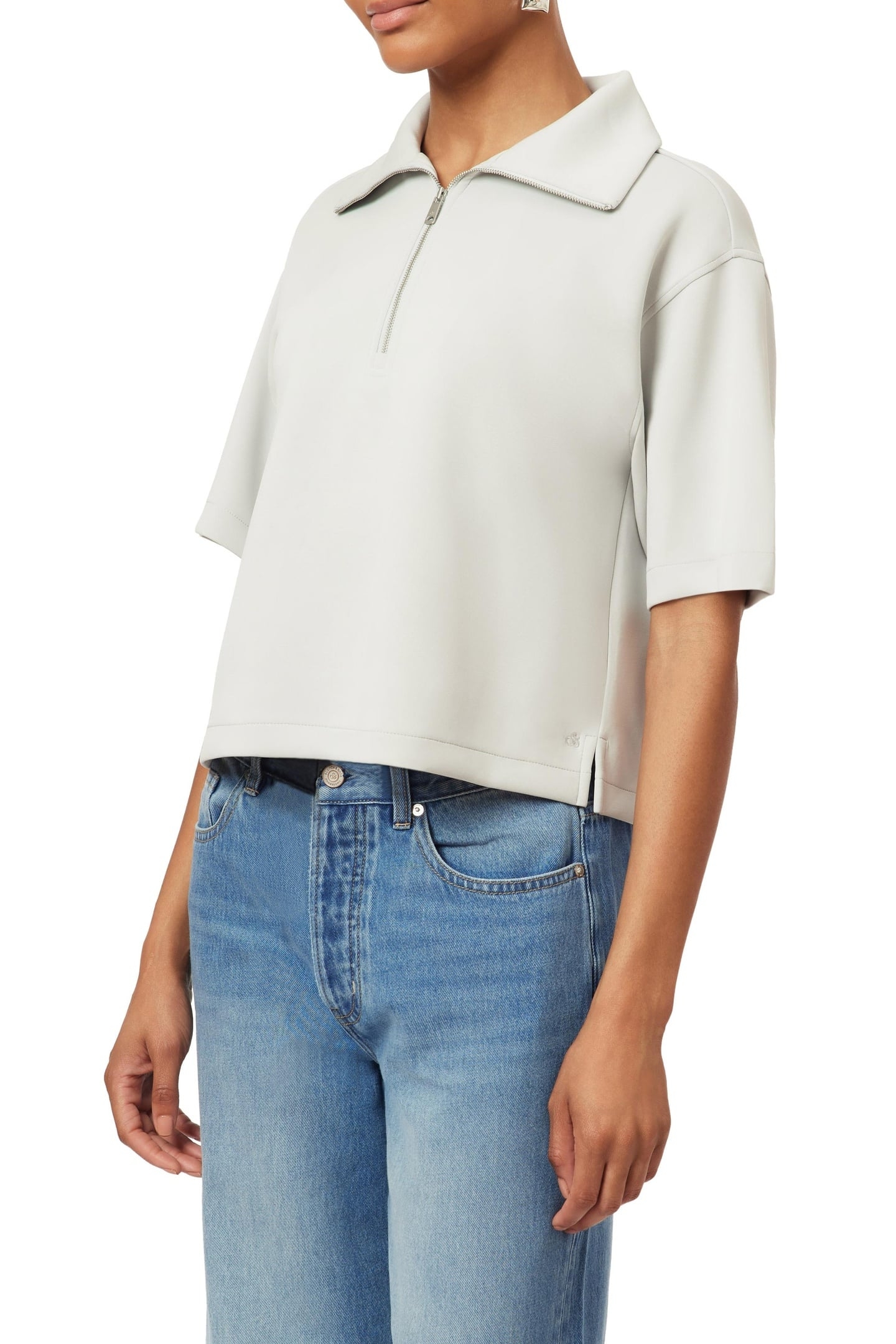 QUARTER ZIP TEE LUNAR ROCK 2