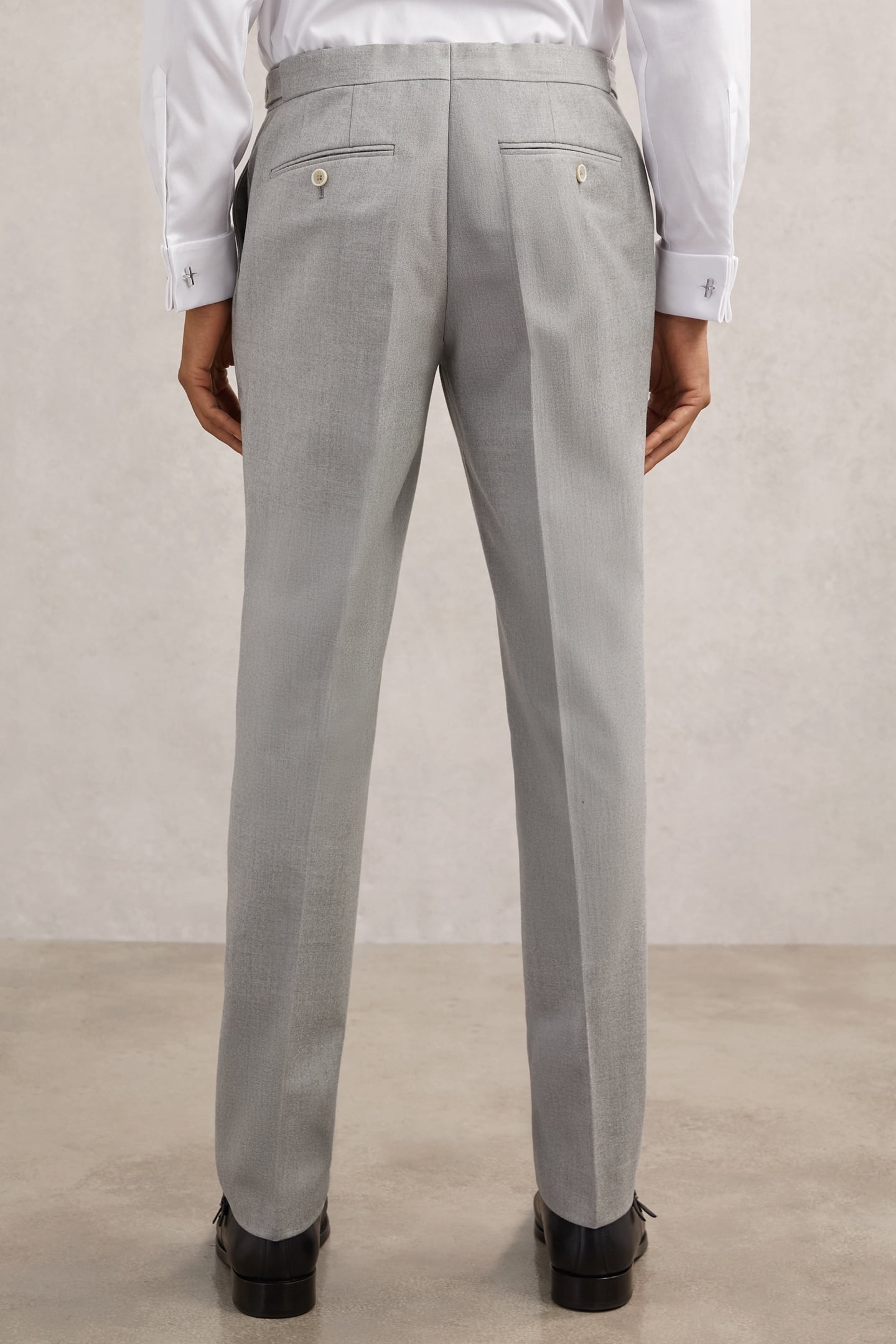 FLANNEL MIXER TROUSER SOFT GREY 3