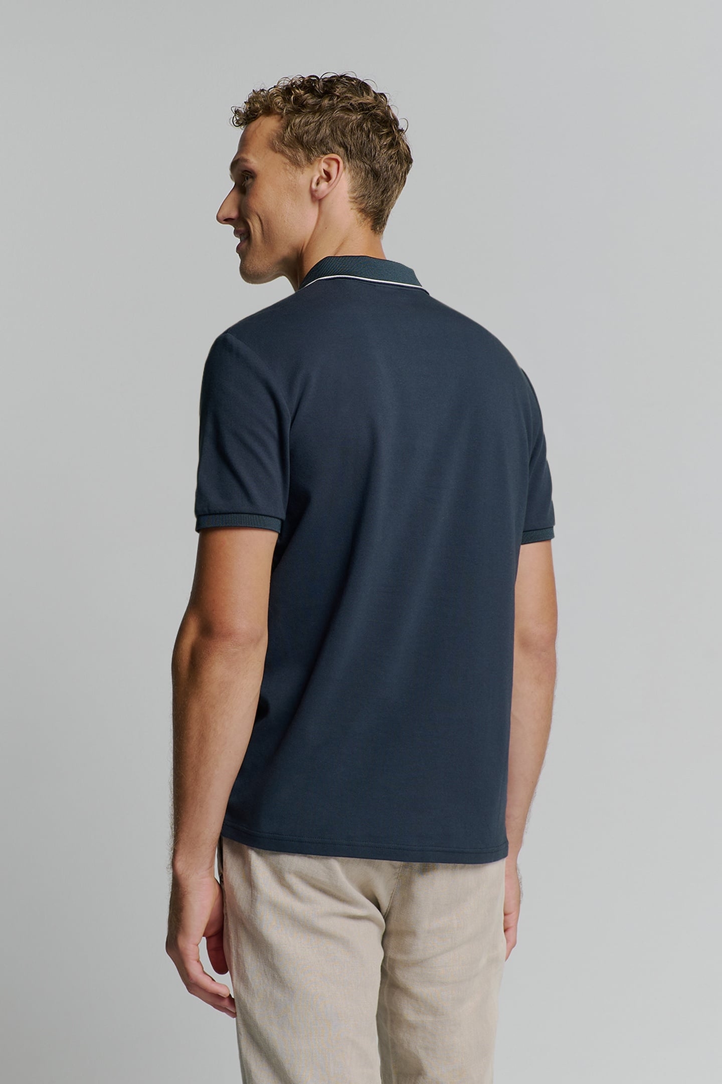 POLO LIQUID FINISHED COTTON DEEP BLUE 2