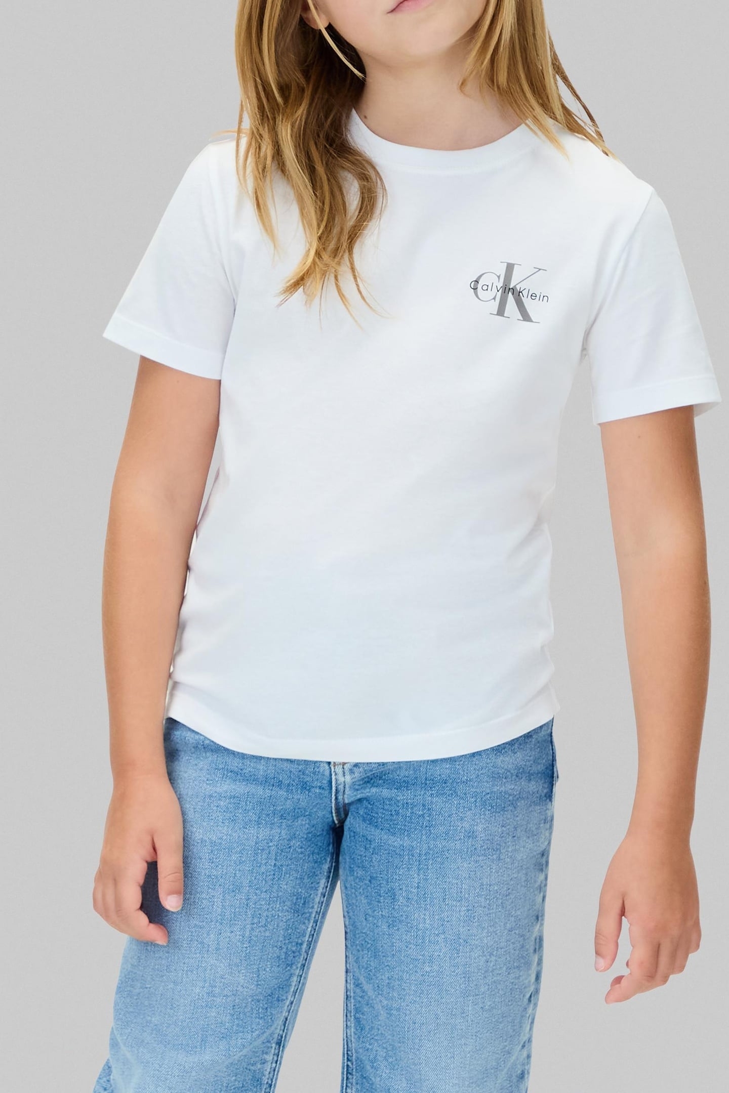 UNISEX SMALL MONOLOGO SS TEE BRIGHT WHITE 1